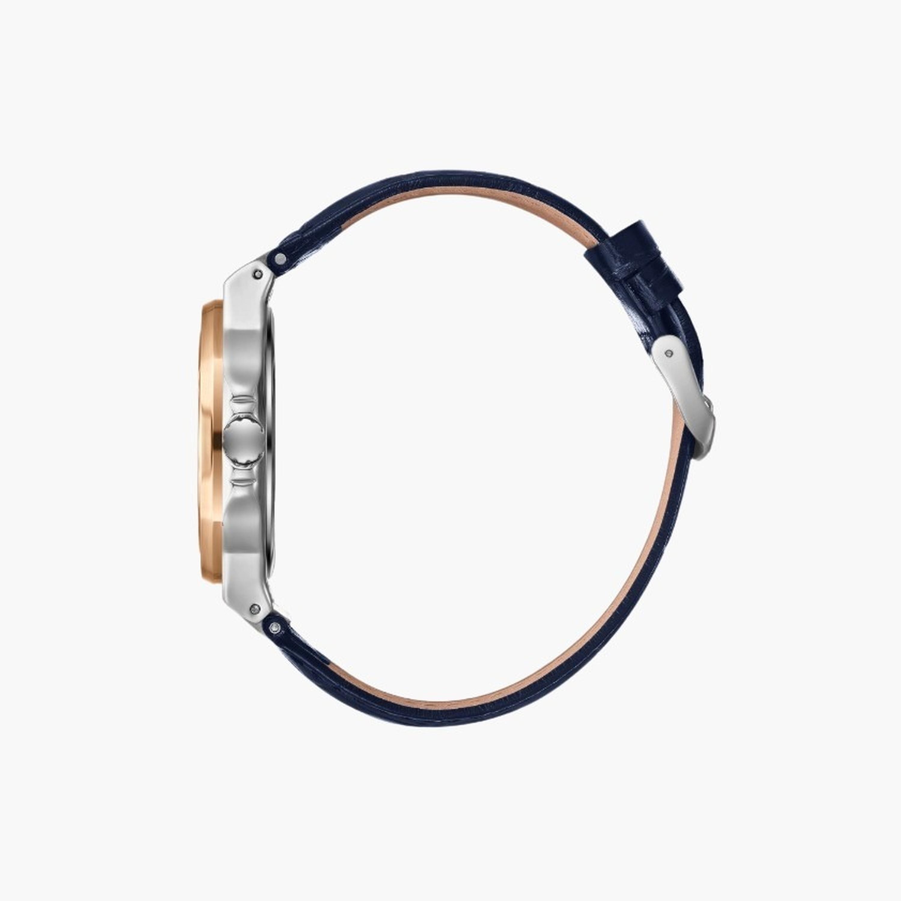 Lee Cooper Men's 42MM Blue Analog Leather Strap Watch | LC08108.599-men-watchesandjewellery-watches-image-3