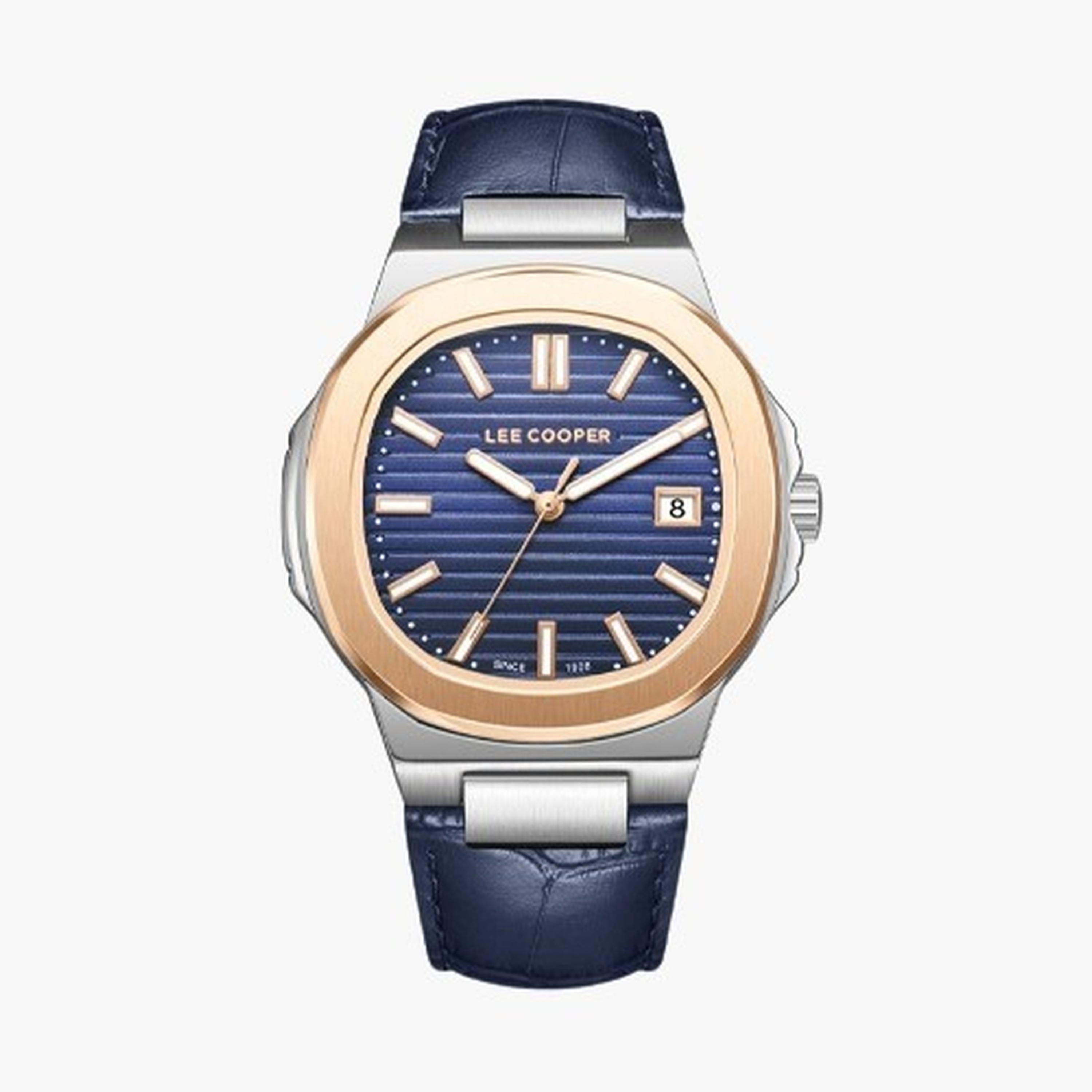 Lee Cooper Men's 42MM Blue Analog Leather Strap Watch | LC08108.599-men-watchesandjewellery-watches-image-9