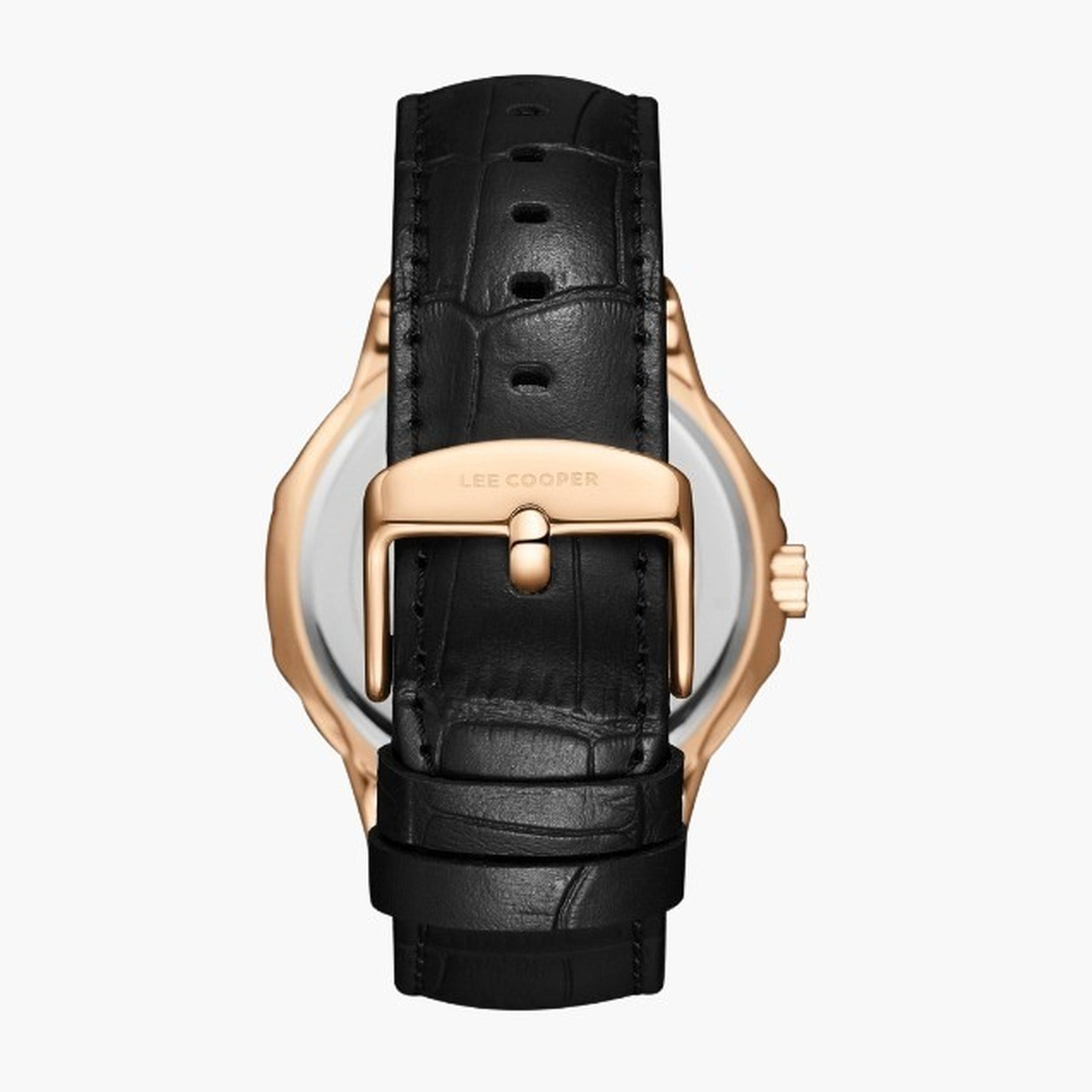لي كوبر- ساعة رجالية 42 مم تناظرية سوار جلدي لون أسود-men-watchesandjewellery-watches-image-2