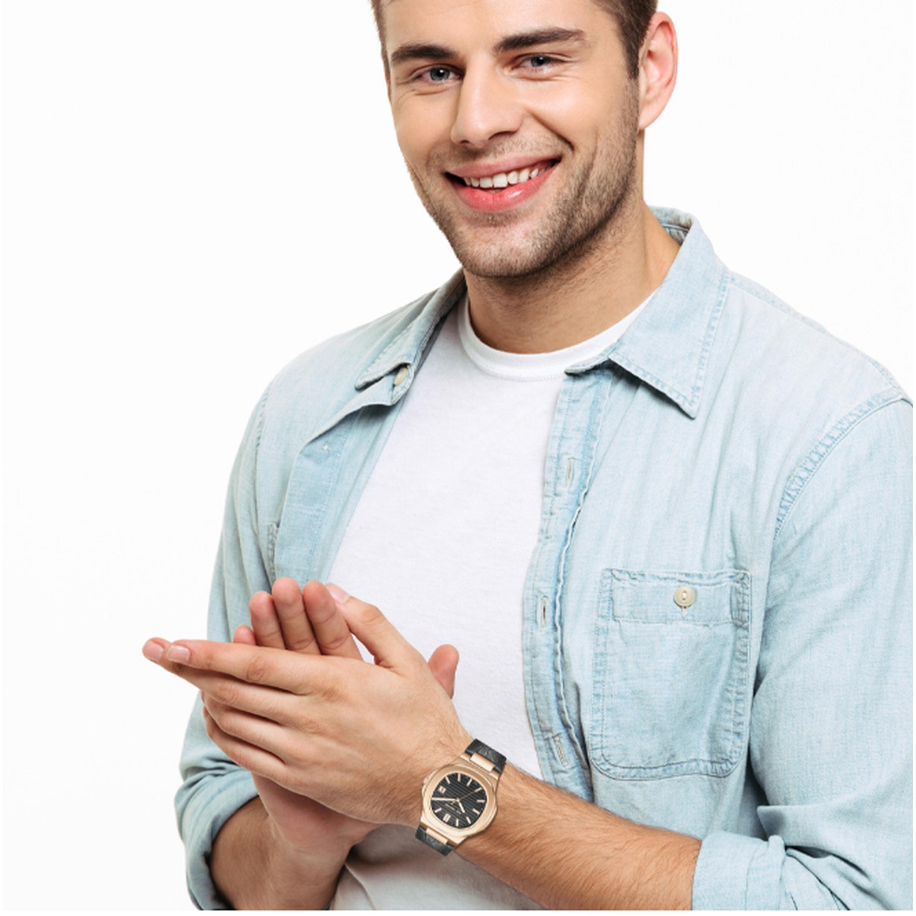 لي كوبر- ساعة رجالية 42 مم تناظرية سوار جلدي لون أسود-men-watchesandjewellery-watches-image-7