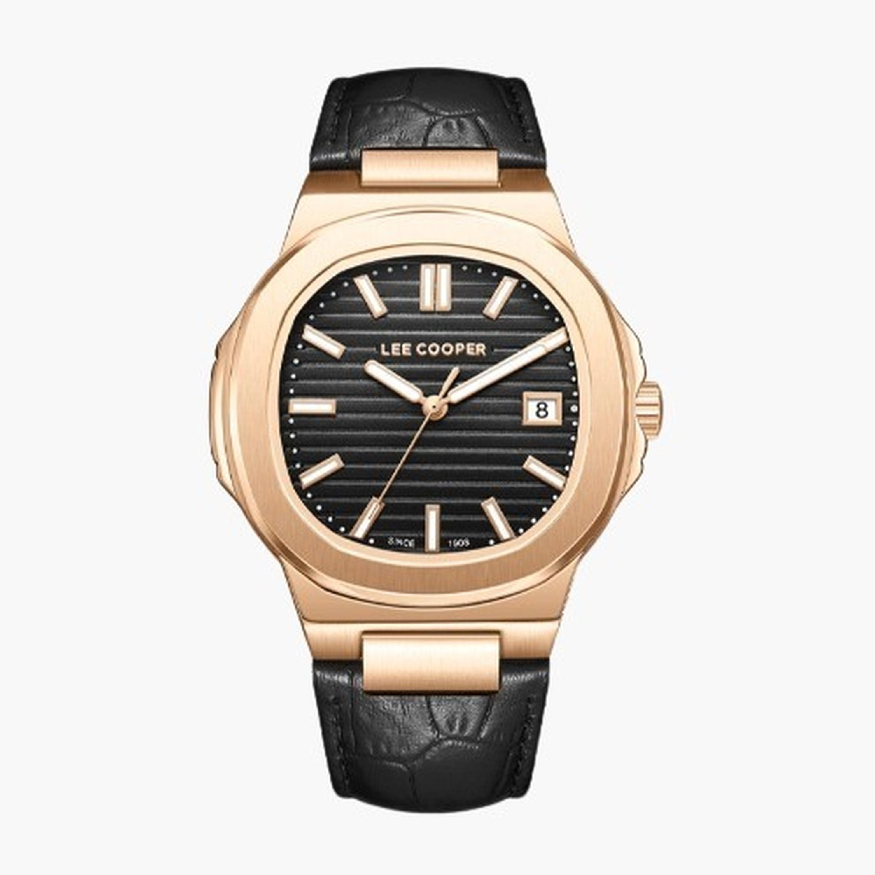 لي كوبر- ساعة رجالية 42 مم تناظرية سوار جلدي لون أسود-men-watchesandjewellery-watches-image-9