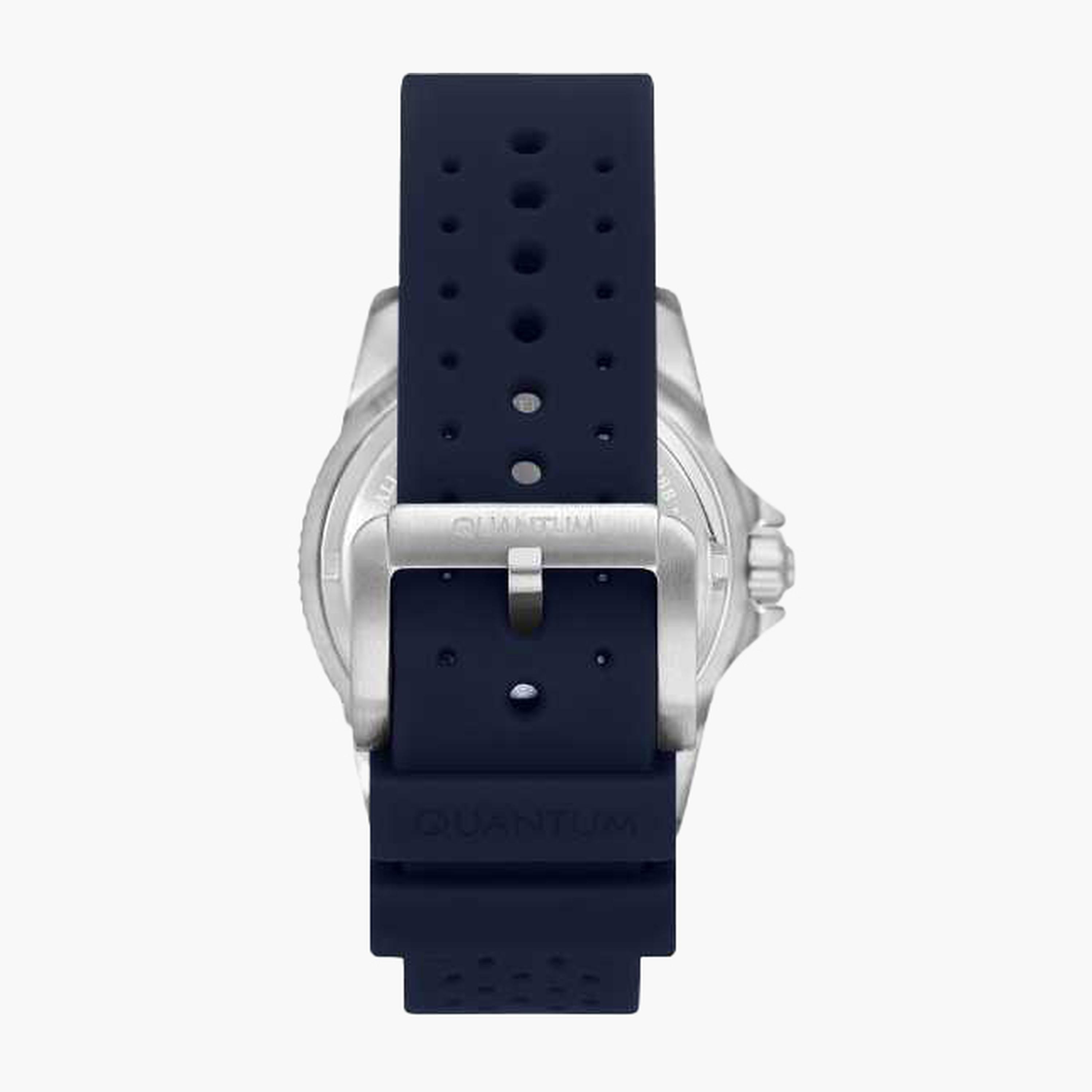 كوانتوم- ساعة رجالية 44 مم أوتوماتيكية سوار سيليكون لون أزرق-men-watchesandjewellery-watches-image-3