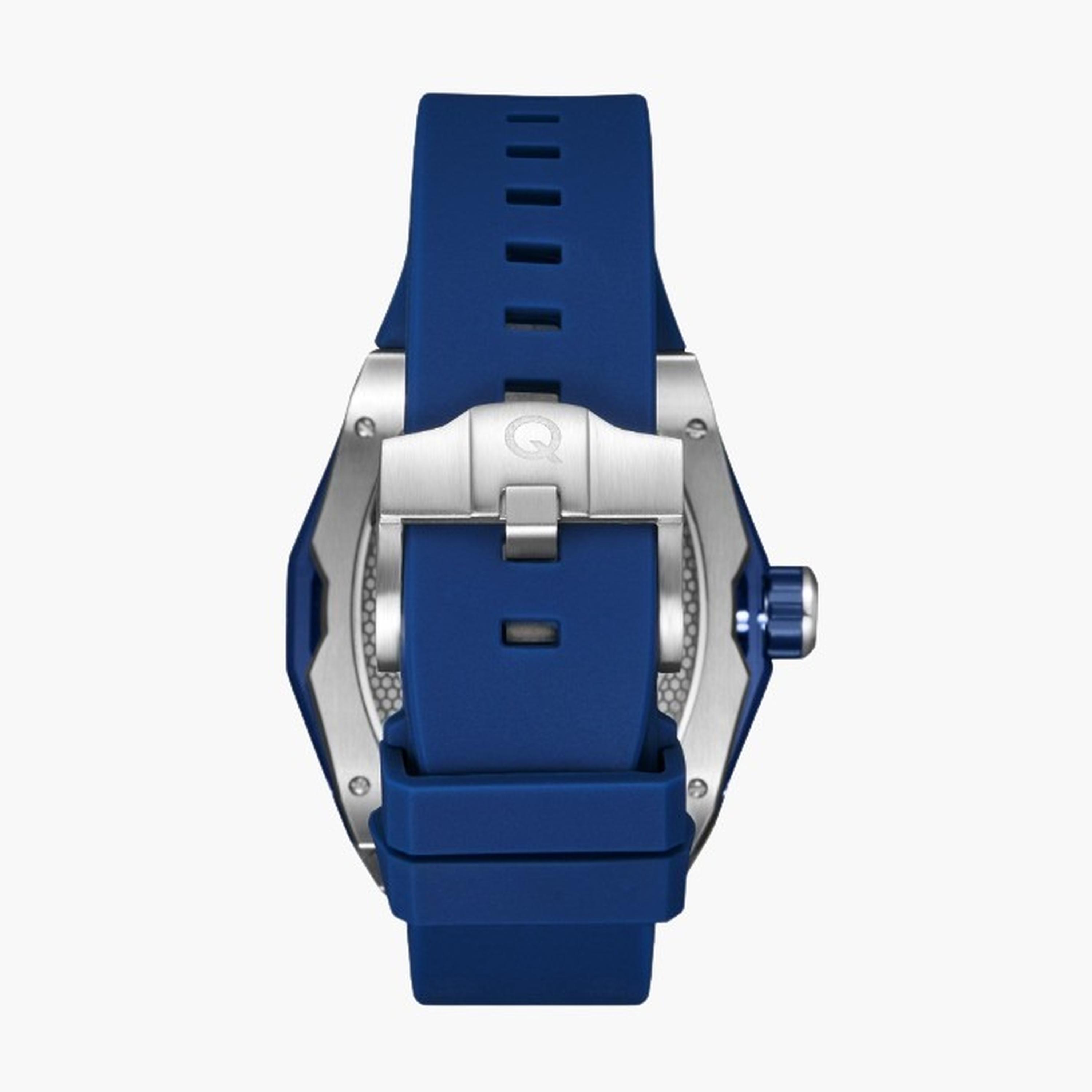 كوانتوم- ساعة رجالية أوتوماتيكية سوار سيليكون لون أزرق-men-watchesandjewellery-watches-image-2
