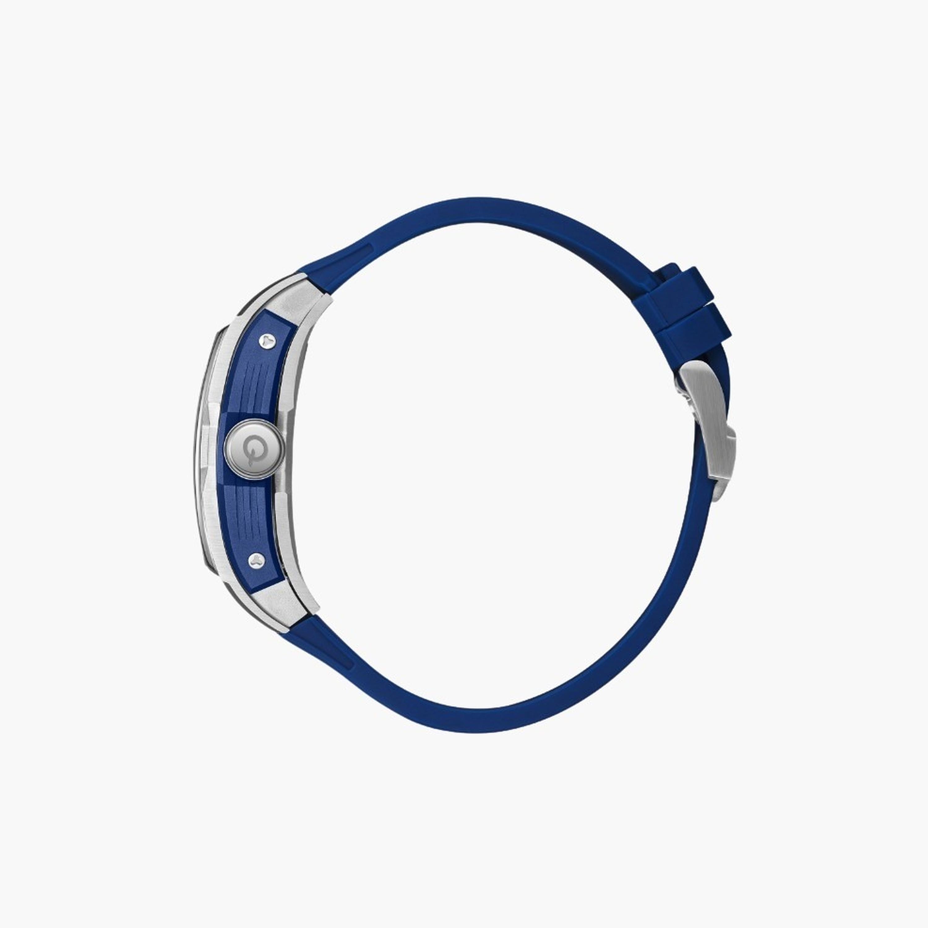 كوانتوم- ساعة رجالية أوتوماتيكية سوار سيليكون لون أزرق-men-watchesandjewellery-watches-image-3