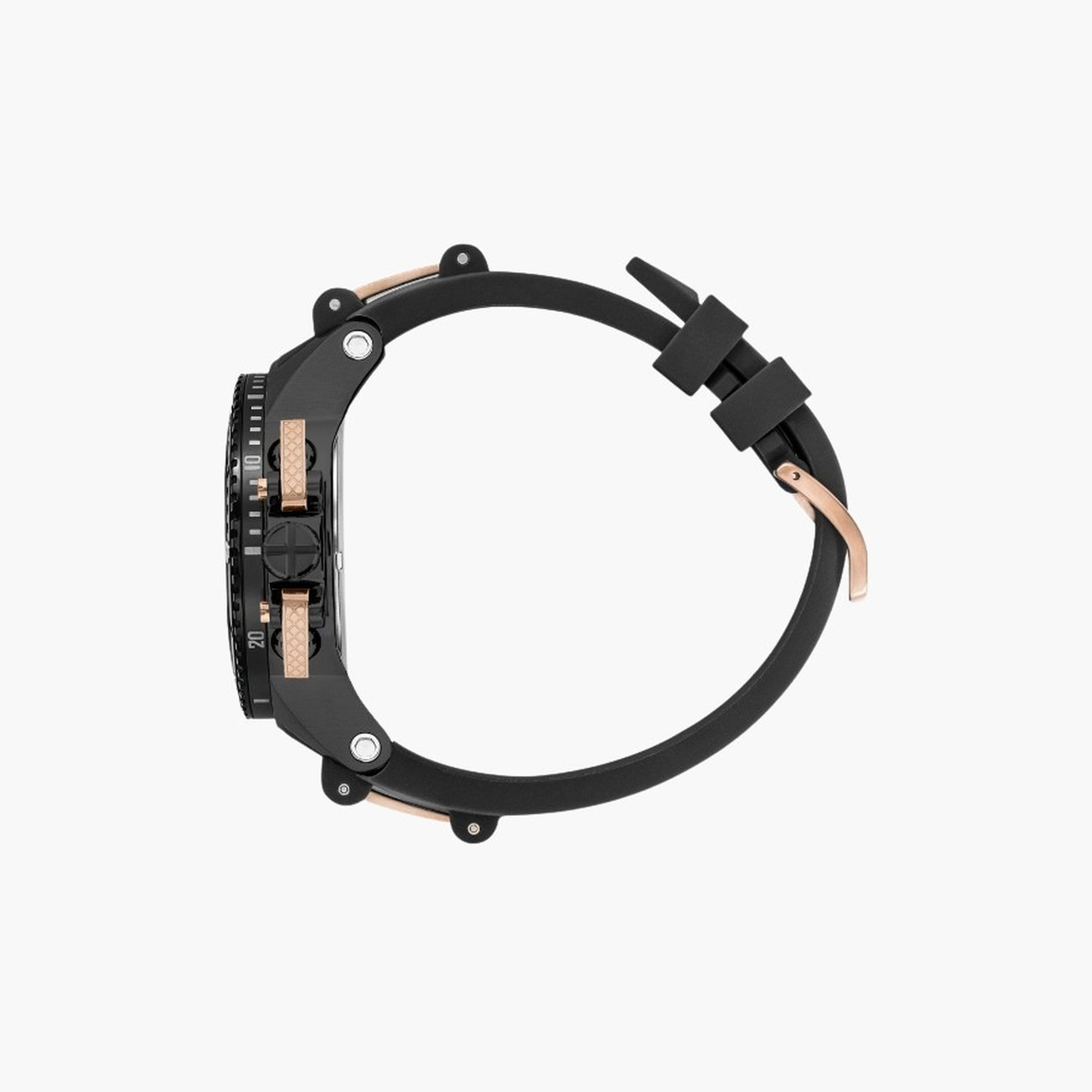كوانتوم- ساعة رجالية 50 مم كرونوغراف سوار سيليكون لون أسود-men-watchesandjewellery-watches-image-3