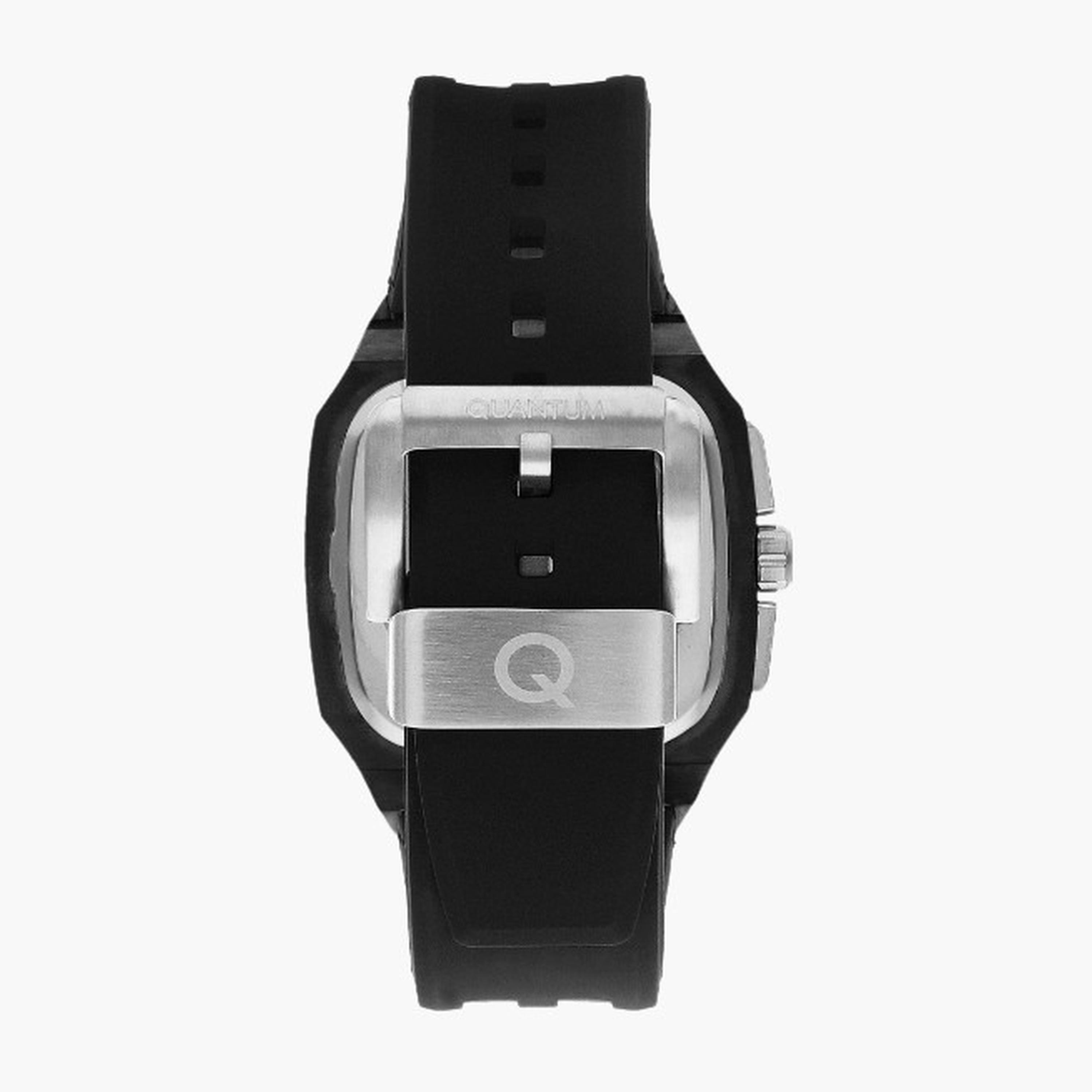 كوانتوم- ساعة رجالية 44 مم كرونوغراف سوار سيليكون لون أسود-men-watchesandjewellery-watches-image-3