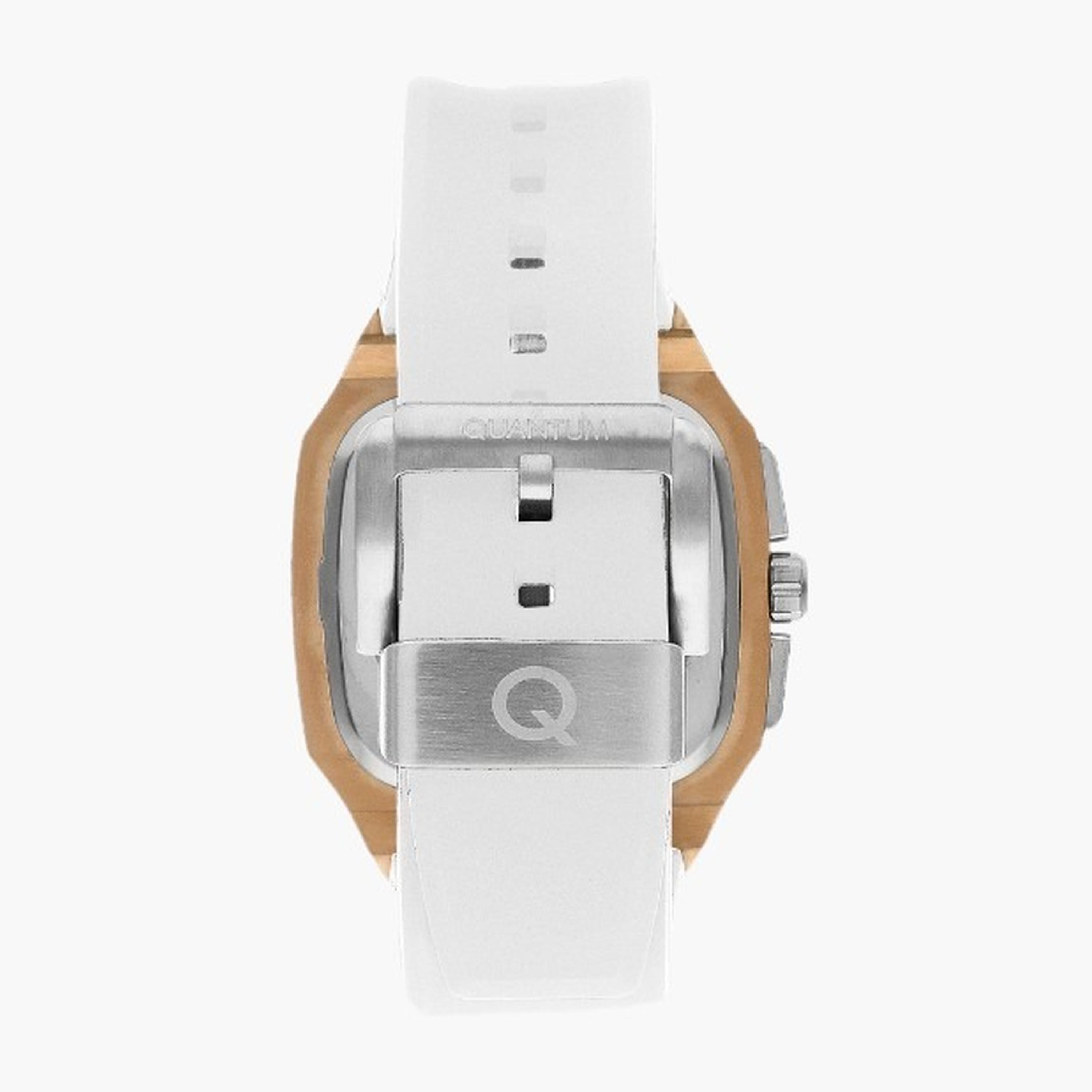 كوانتوم- ساعة رجالية 44 مم كرونوغراف سوار سيليكون لون فضي-men-watchesandjewellery-watches-image-3