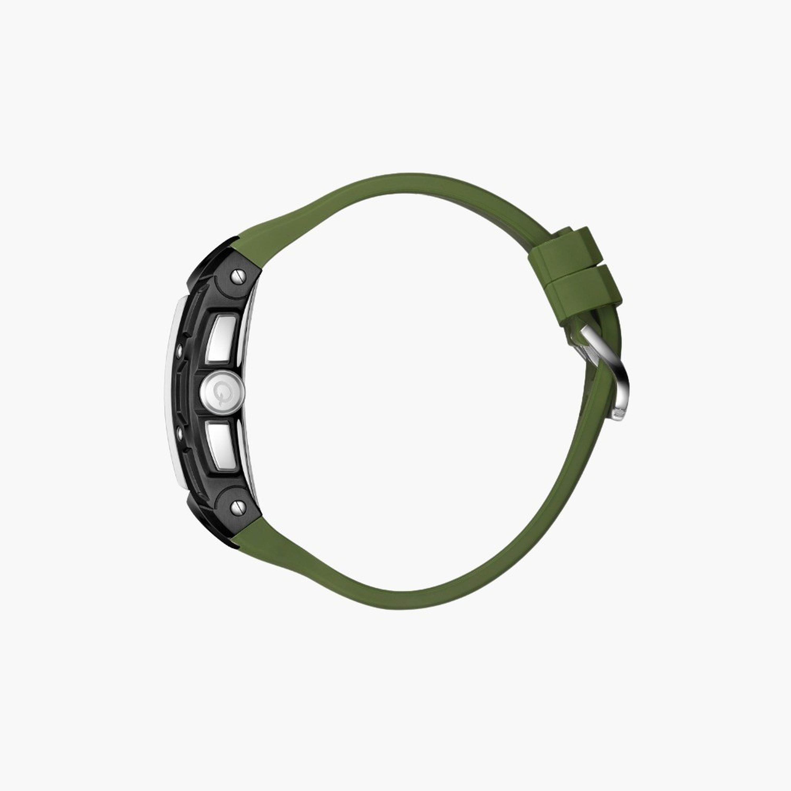 Quantum Men's 43MM Green Chronograph Silicone Strap Watch | HNG1161.655-men-watchesandjewellery-watches-image-4