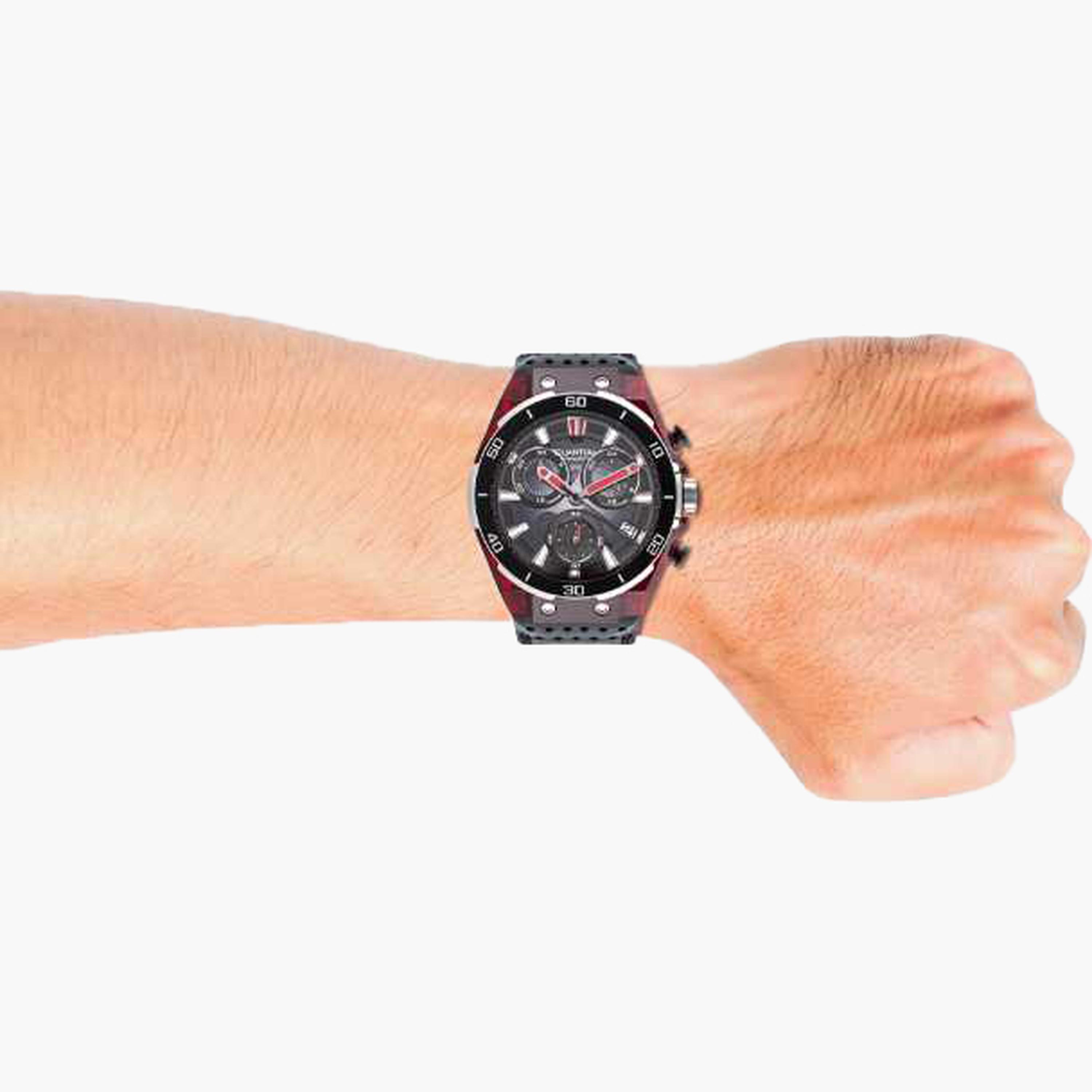 كوانتوم- ساعة رجالية 43 مم كرونوغراف سوار جلدي لون أسود-men-watchesandjewellery-watches-image-7