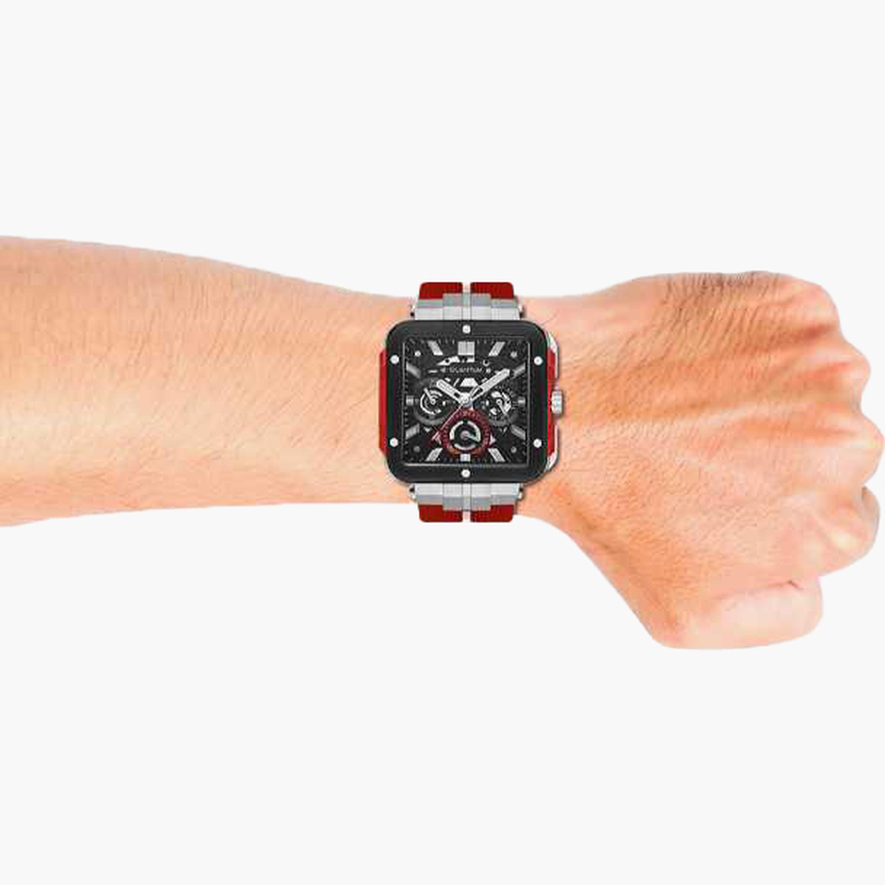 كوانتوم- ساعة رجالية 45 مم كرونوغراف سوار سيليكون لون أسود-men-watchesandjewellery-watches-image-7
