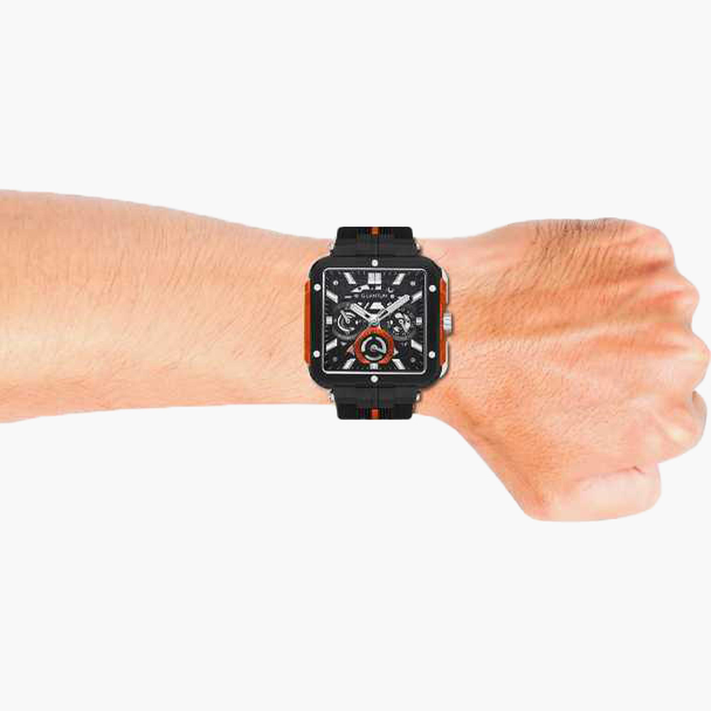 Quantum Men's 45MM Black Chronograph Silicone Strap Watch | PWG1102.651-men-watchesandjewellery-watches-image-7