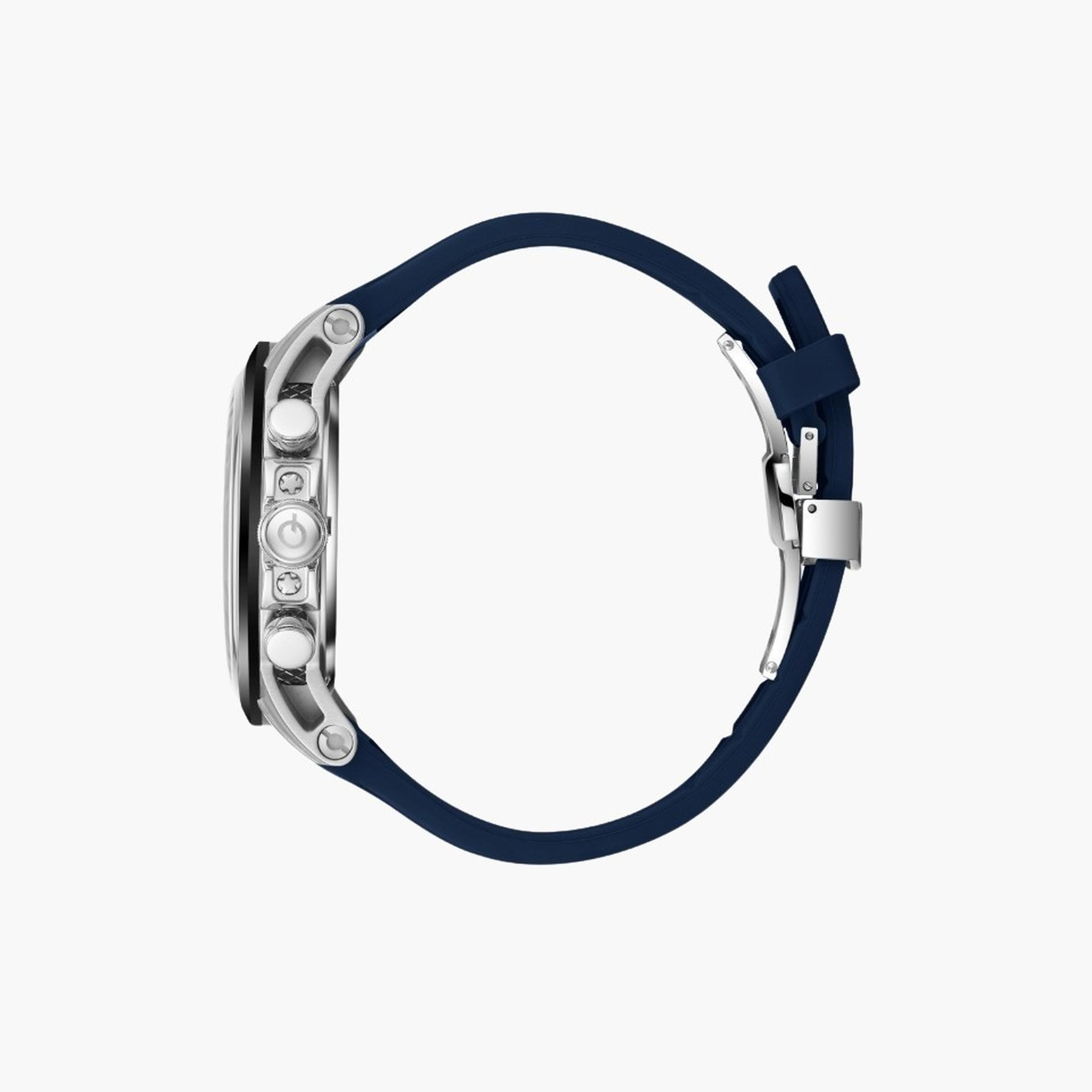 Quantum Men's 45MM Blue Chronograph Silicone Strap Watch | PWG1126.359-men-watchesandjewellery-watches-image-4