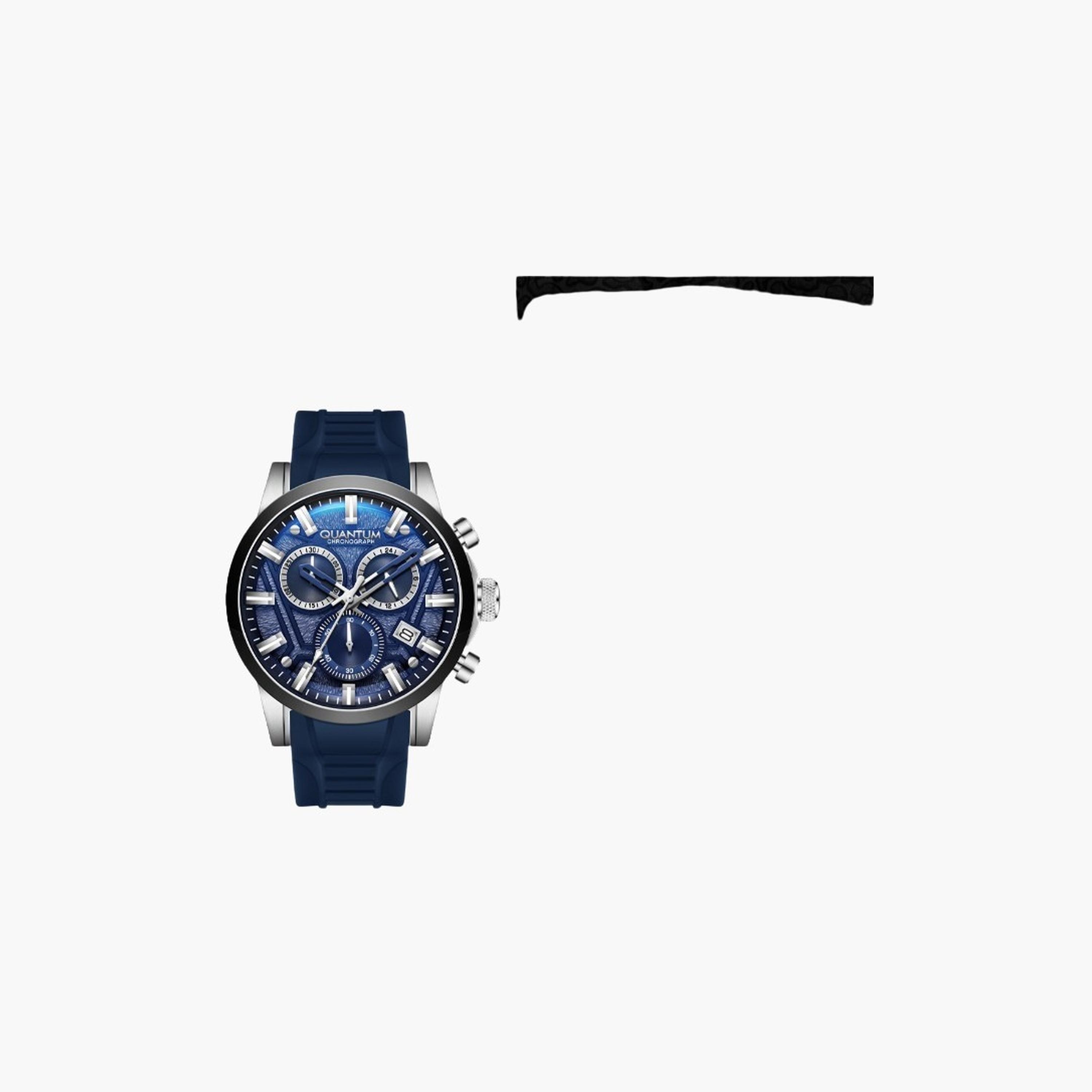 Quantum Men's 45MM Blue Chronograph Silicone Strap Watch | PWG1126.359-men-watchesandjewellery-watches-image-9