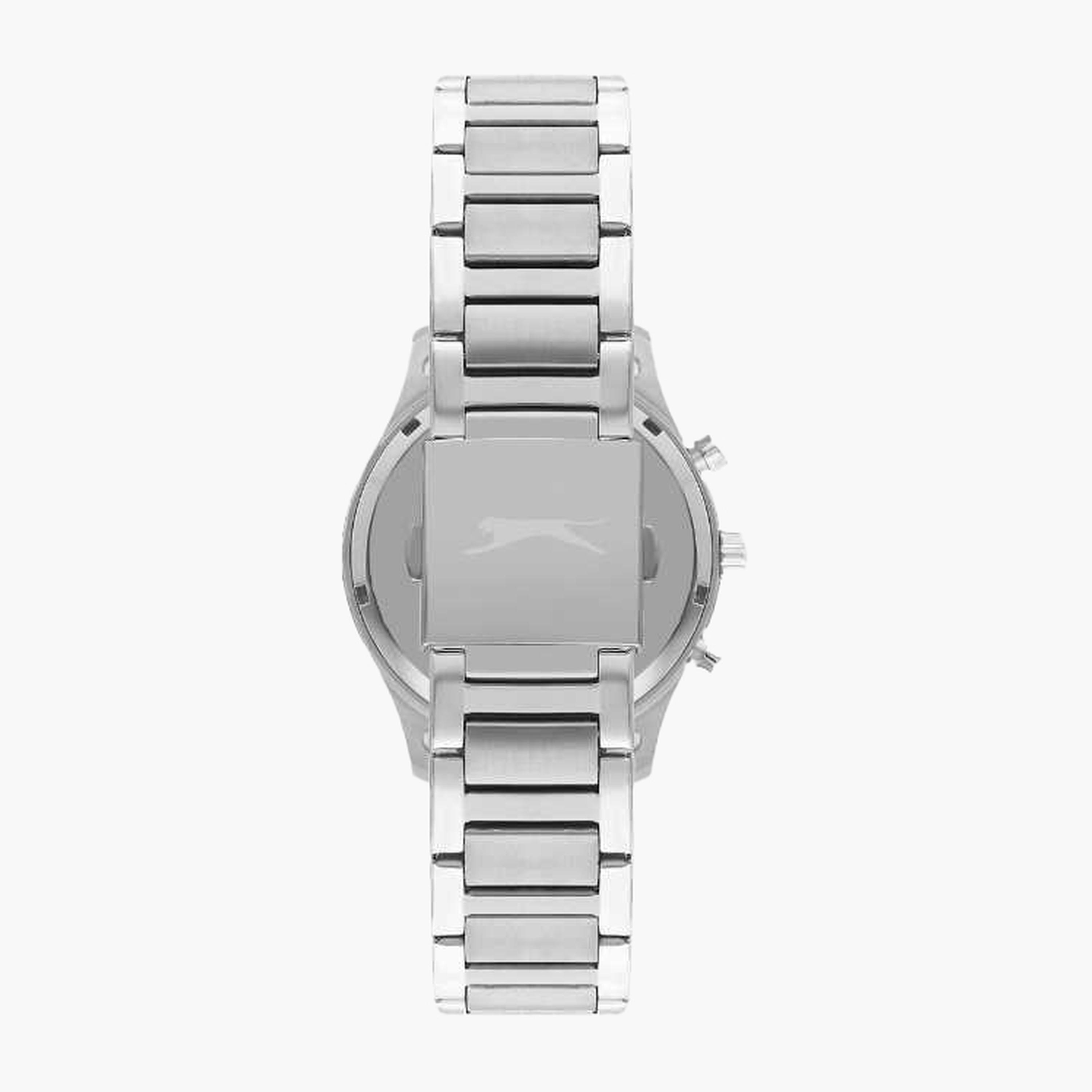 سلازنغر- ساعة رجالية 43 مم كرونوغراف سوار معدني لون أخضر-men-watchesandjewellery-watches-image-3