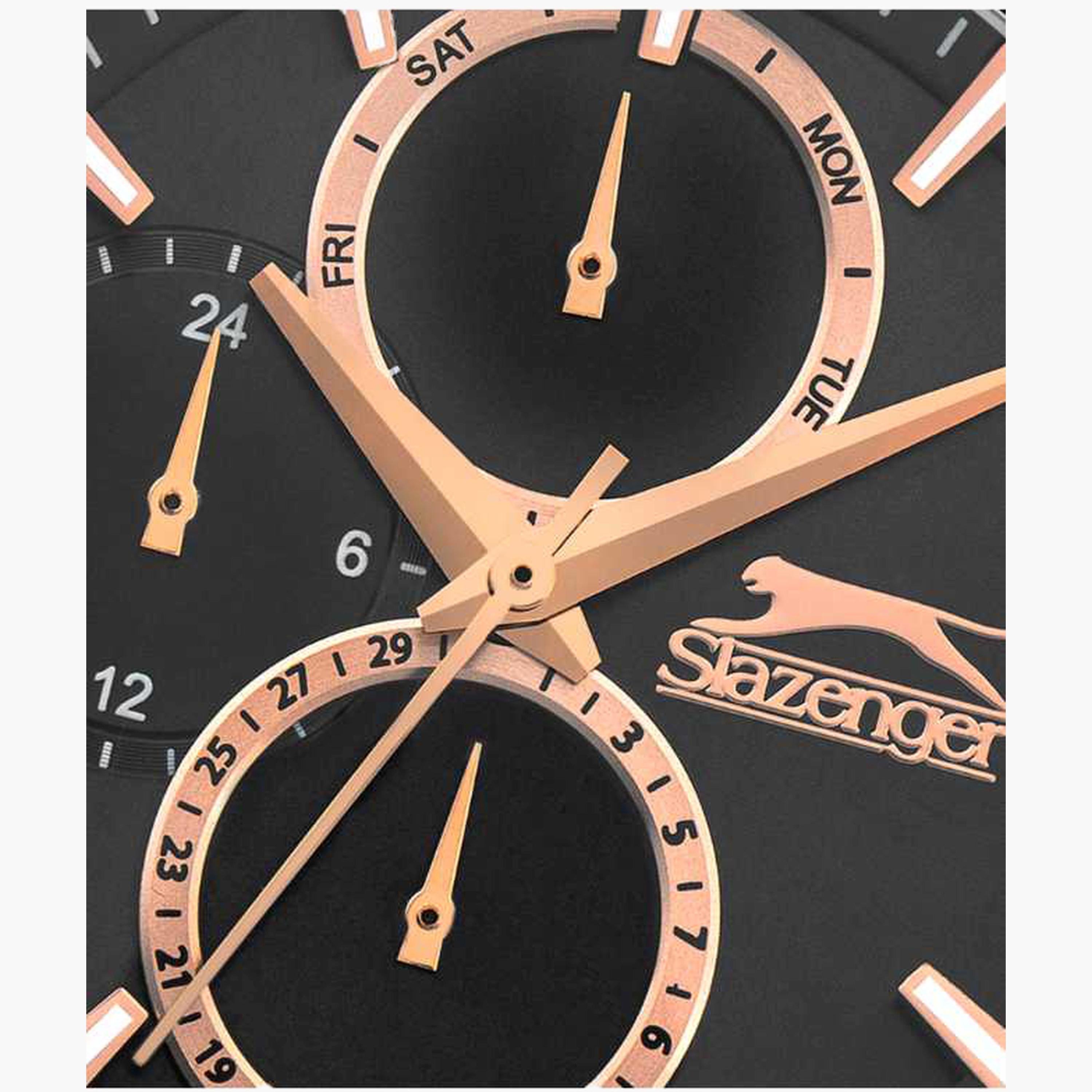 سلازنغر- ساعة نسائية 35 مم كرونوغراف سوار معدني لون أسود-women-watchesandjewellery-watches-image-5