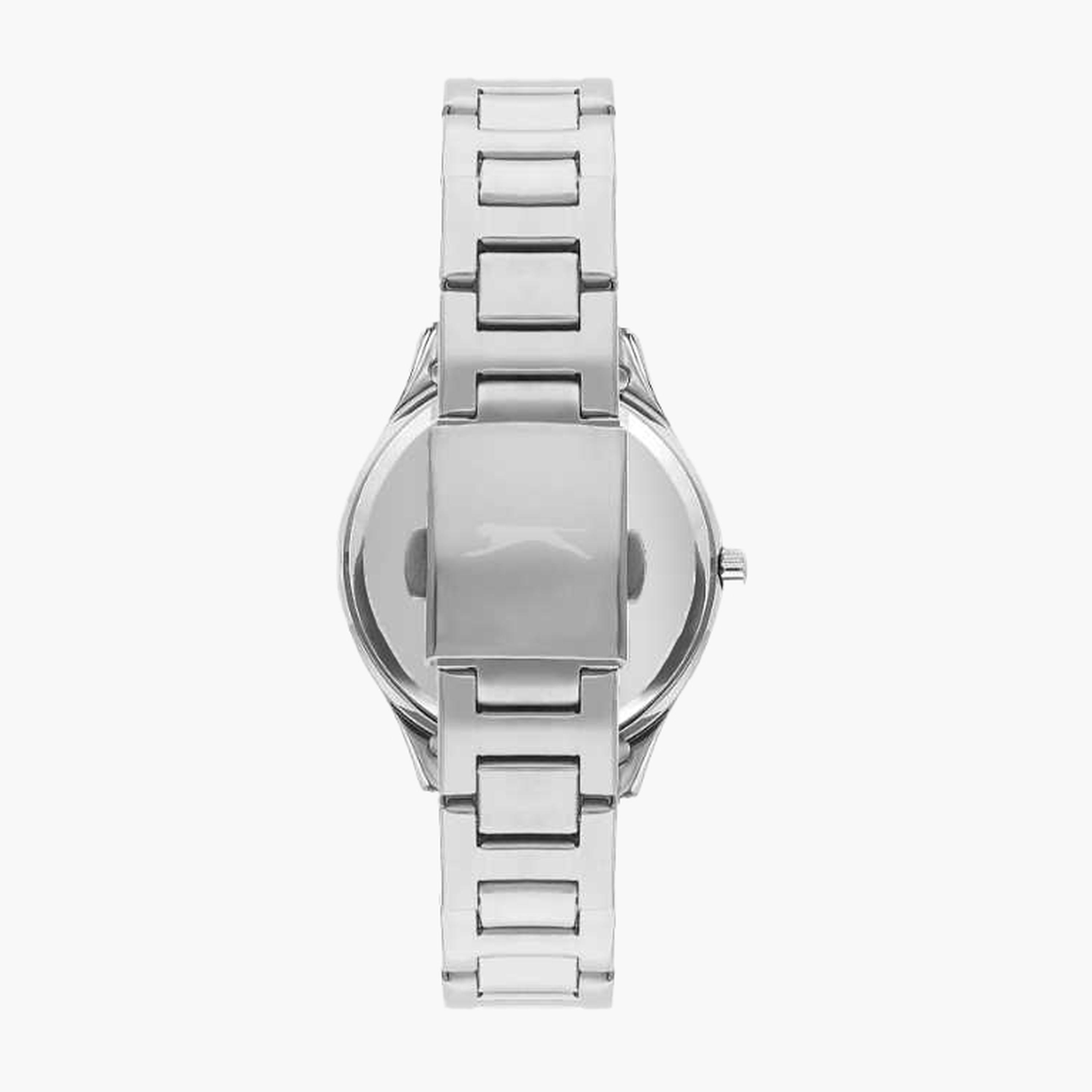 سلازنغر- ساعة نسائية 35 مم كرونوغراف سوار معدني لون رمادي-women-watchesandjewellery-watches-image-3