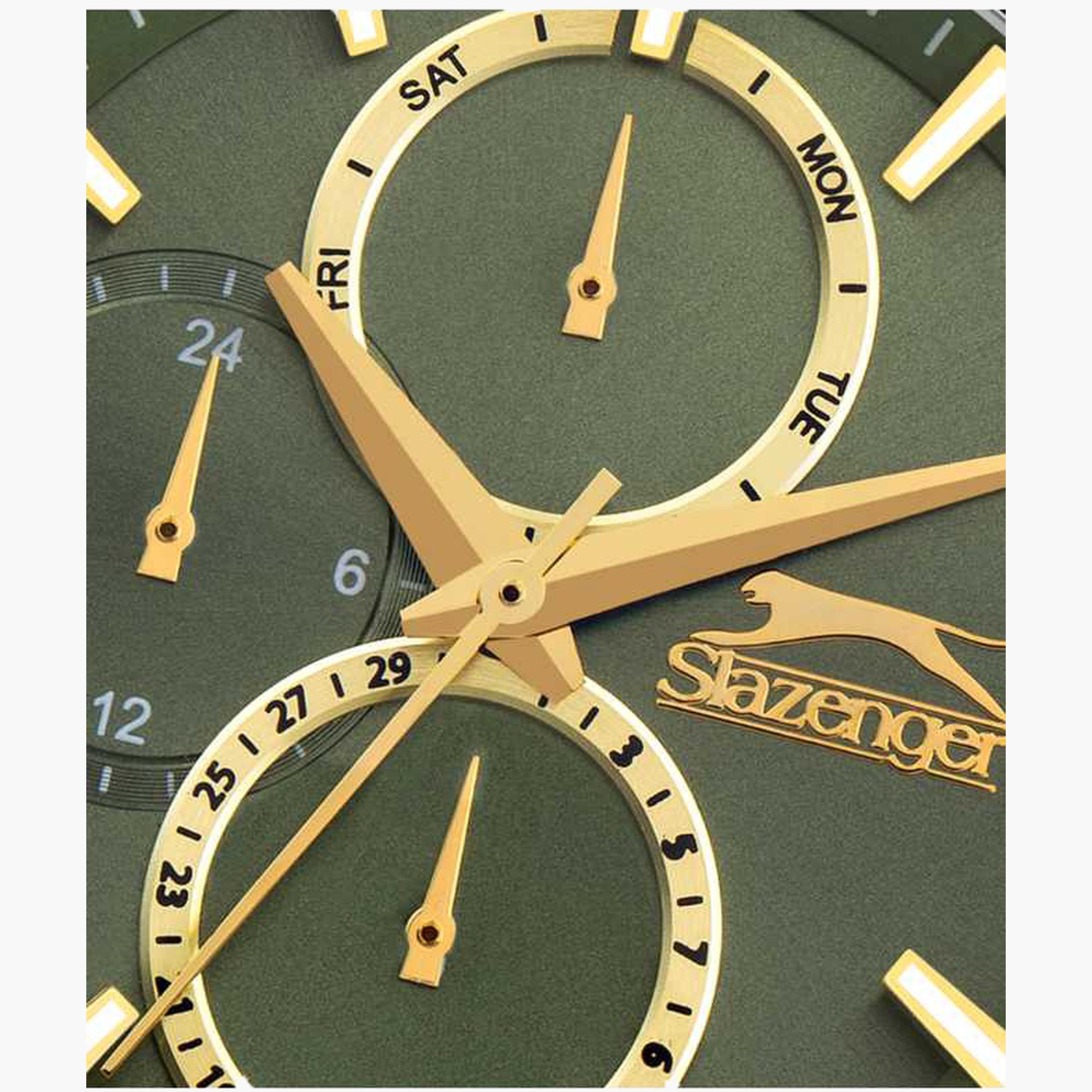 سلازنغر- ساعة نسائية 35 مم كرونوغراف سوار معدني لون رمادي-women-watchesandjewellery-watches-image-5