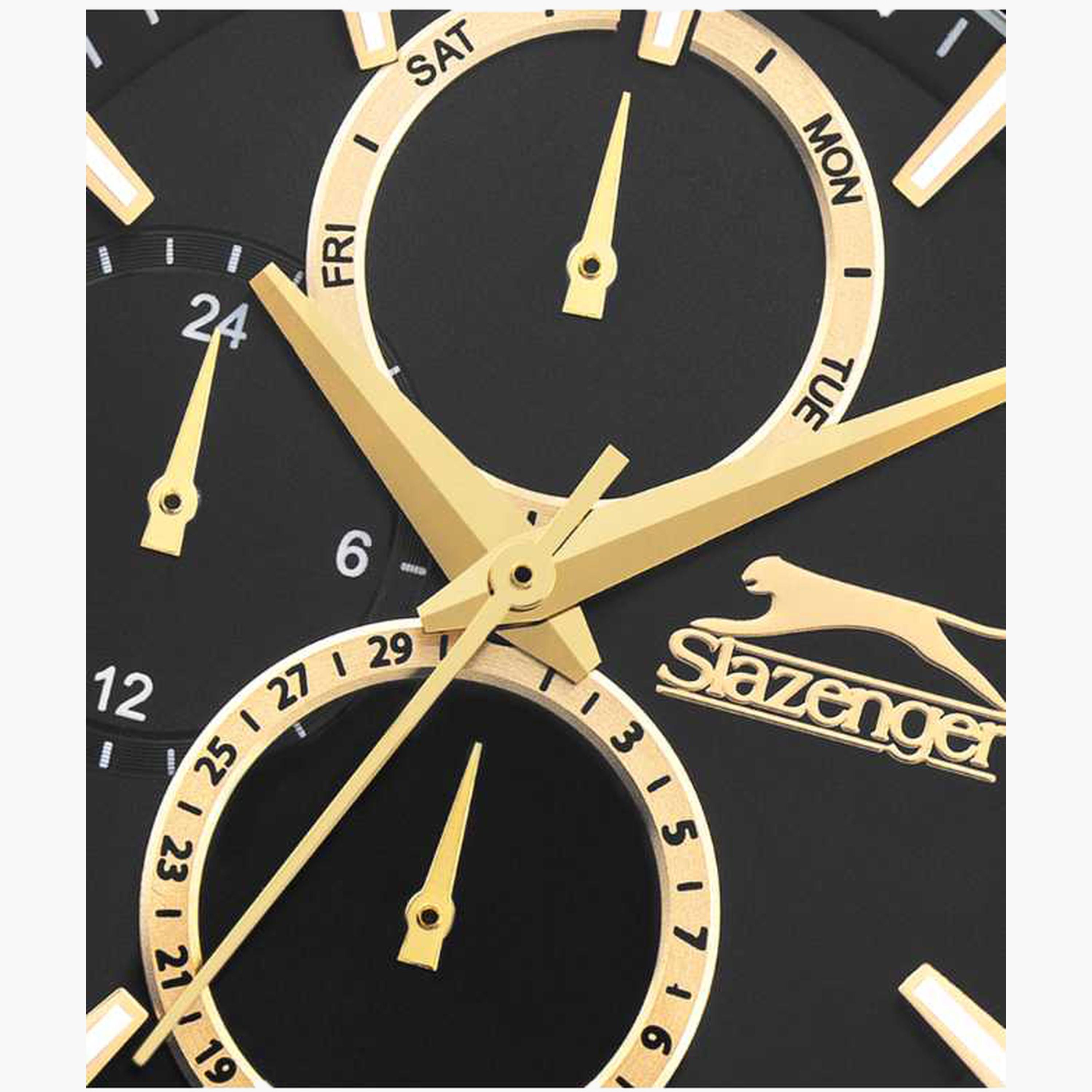 سلازنغر- ساعة نسائية 35 مم كرونوغراف سوار معدني لون أسود-women-watchesandjewellery-watches-image-5