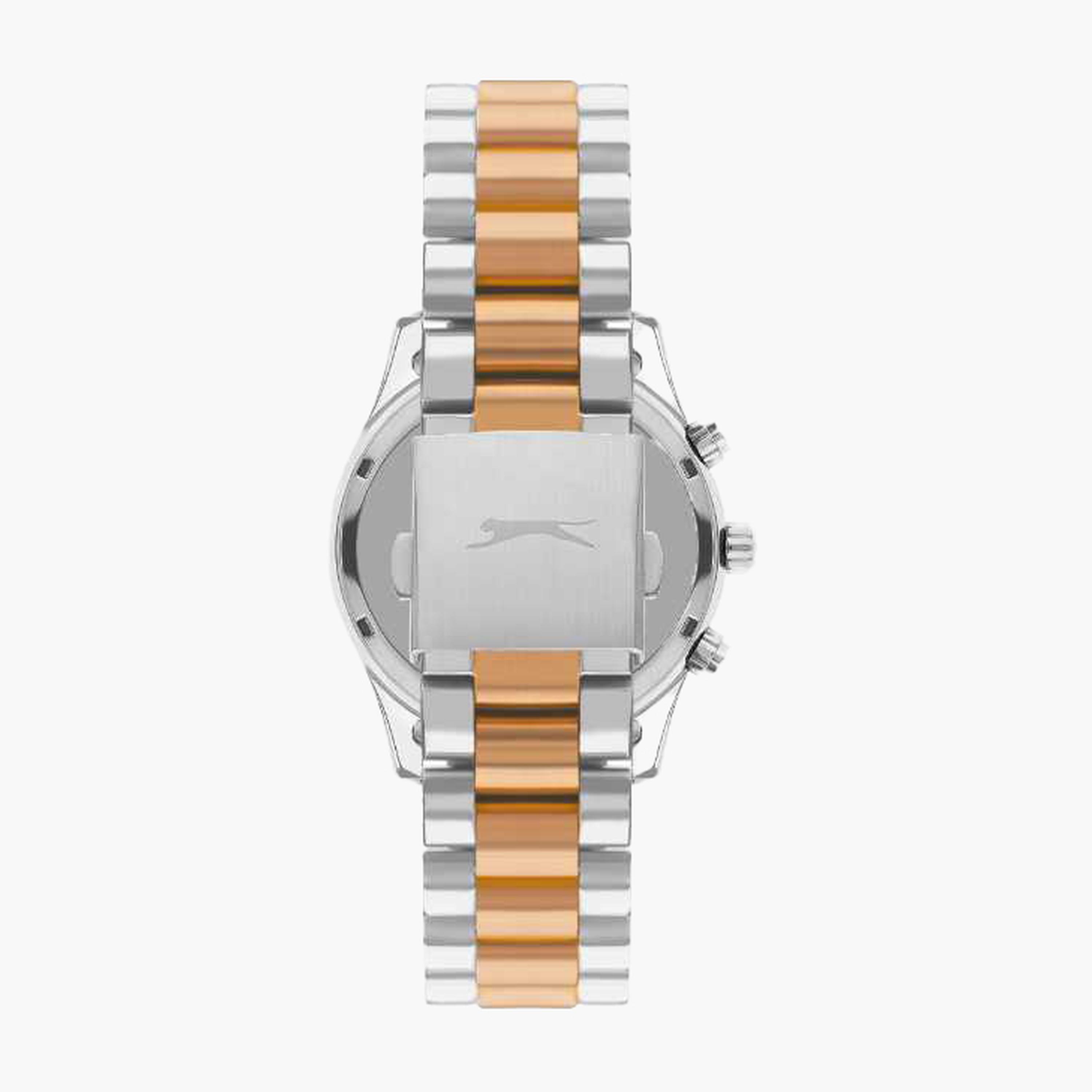 سلازنغر- ساعة رجالية 45 مم كرونوغراف سوار معدني لون رمادي-men-watchesandjewellery-watches-image-3