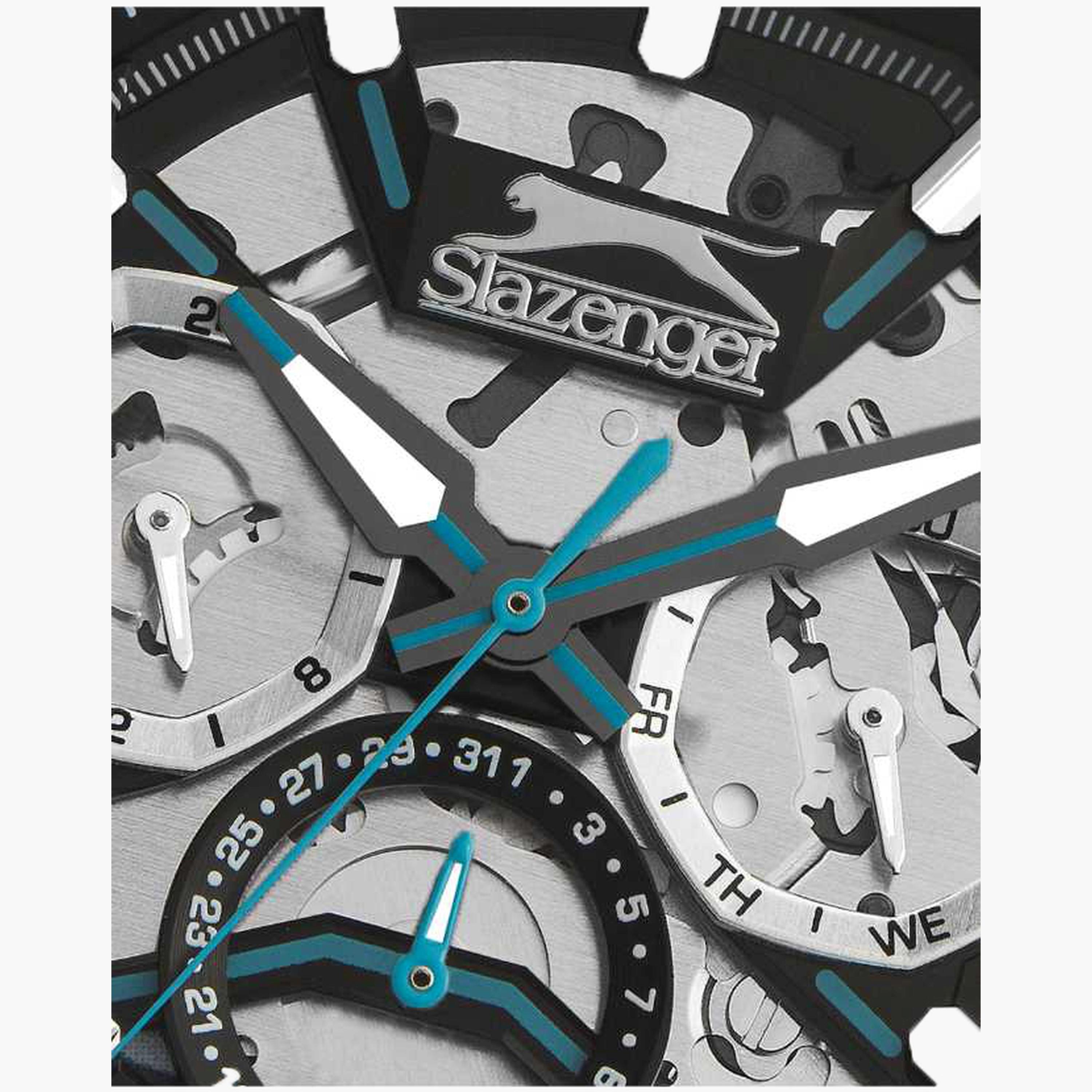 سلازنغر- ساعة رجالية 45 مم كرونوغراف سوار سيليكون لون أسود-men-watchesandjewellery-watches-image-5