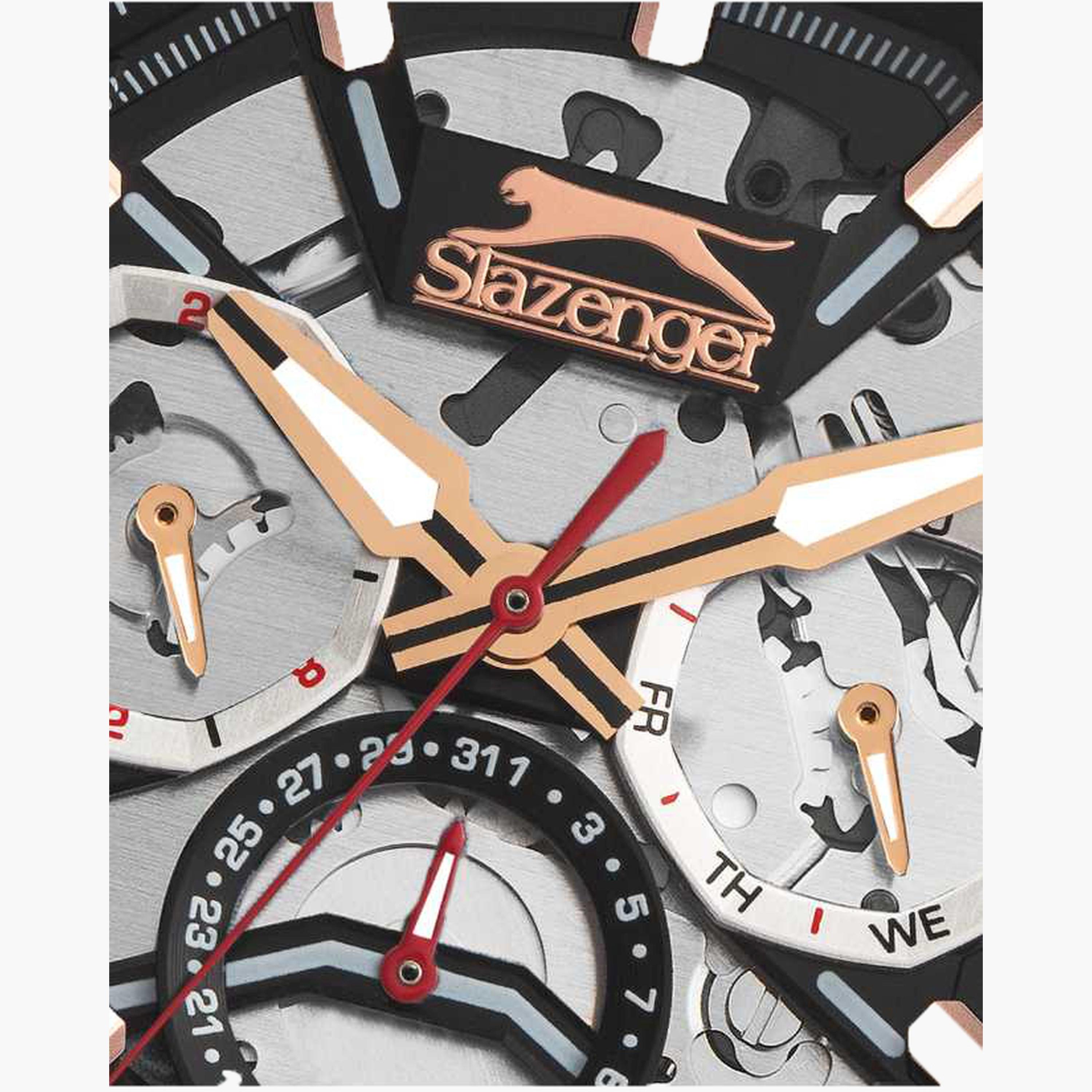 سلازنغر- ساعة رجالية 45 مم كرونوغراف سوار سيليكون لون أسود-men-watchesandjewellery-watches-image-5