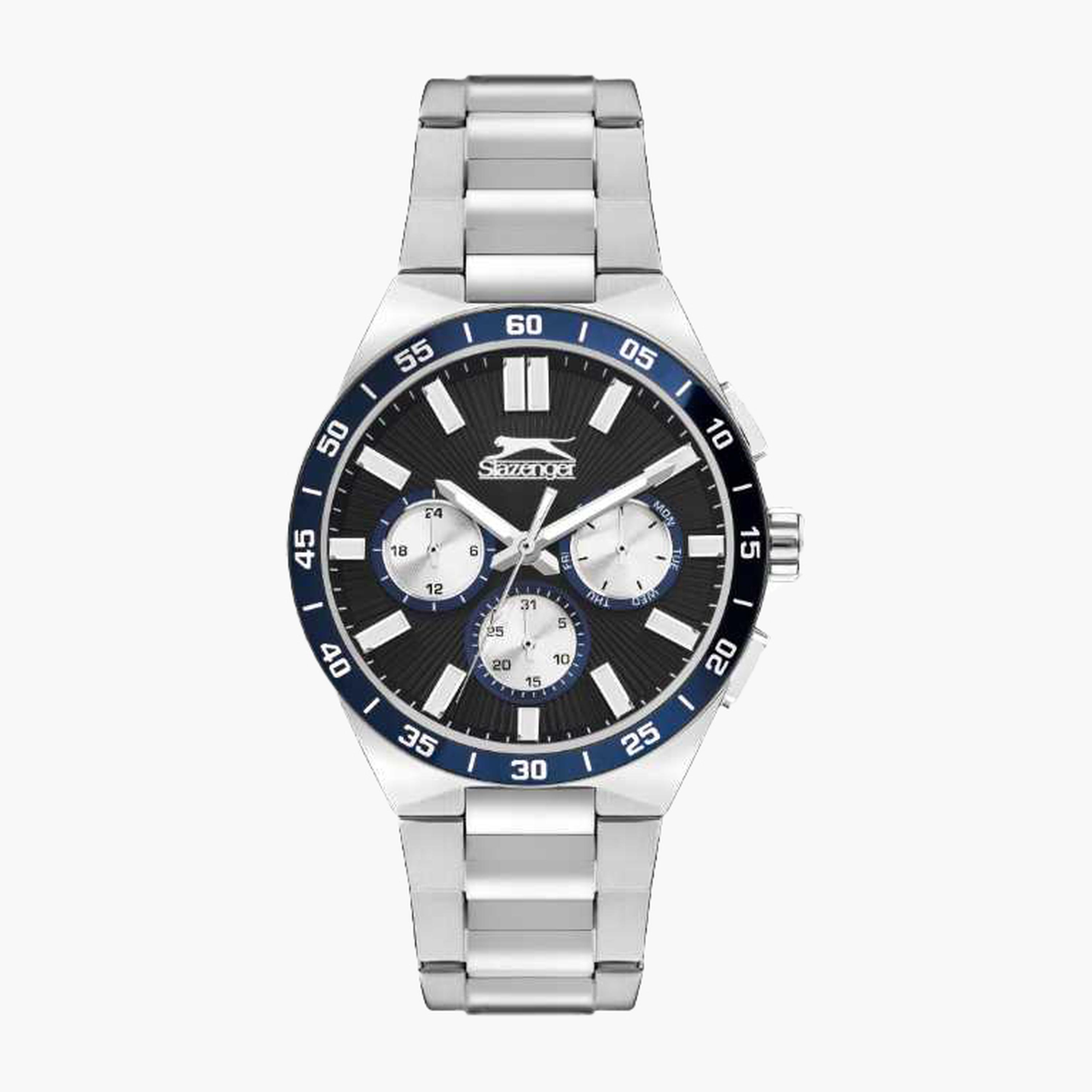 Slazenger Men's 45MM Silver Chronograph Metal Strap Watch | SL.9.2285.2.01-men-watchesandjewellery-watches-image-1
