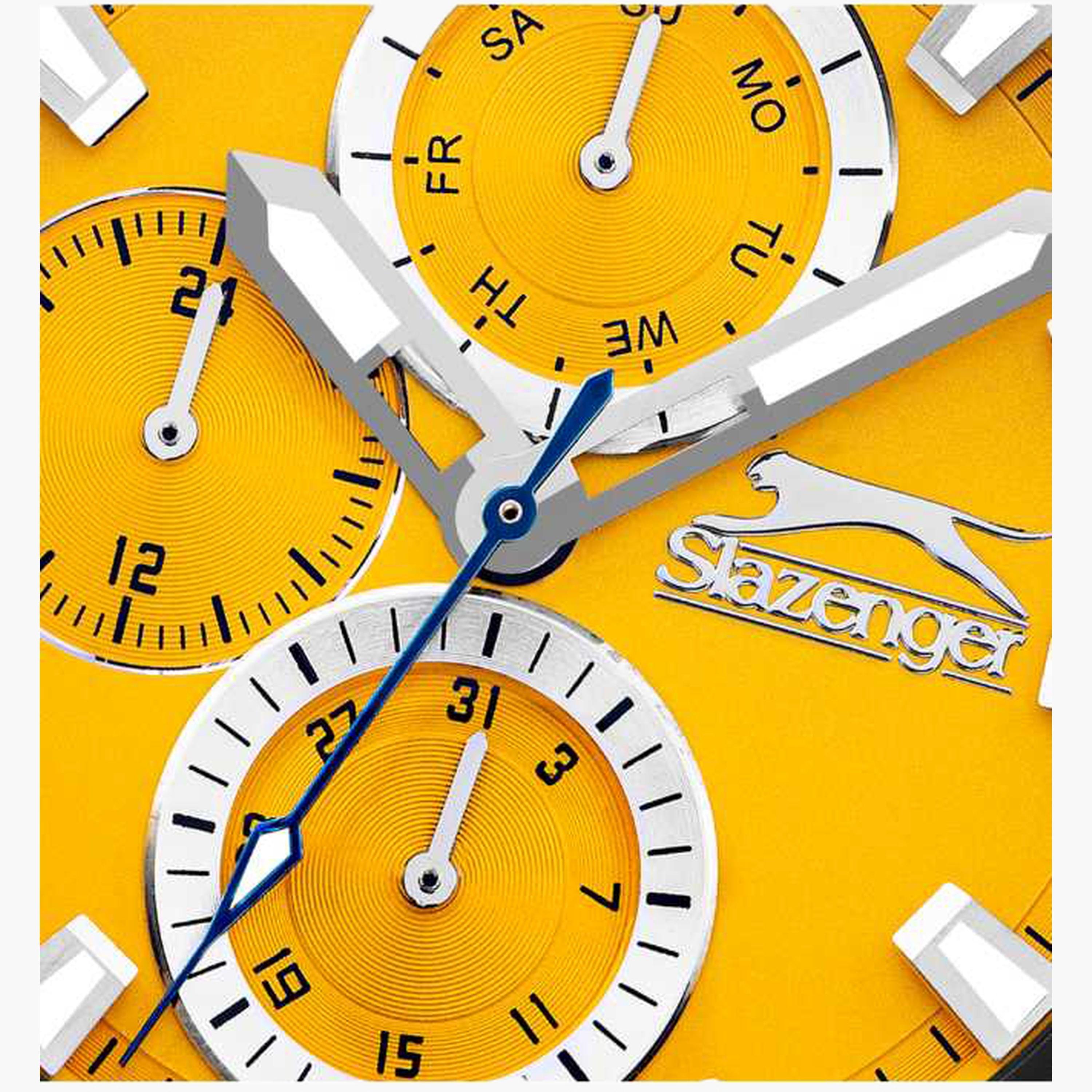 سلازنغر- ساعة رجالية 44 مم كرونوغراف سوار جلدي لون أصفر-men-watchesandjewellery-watches-image-5