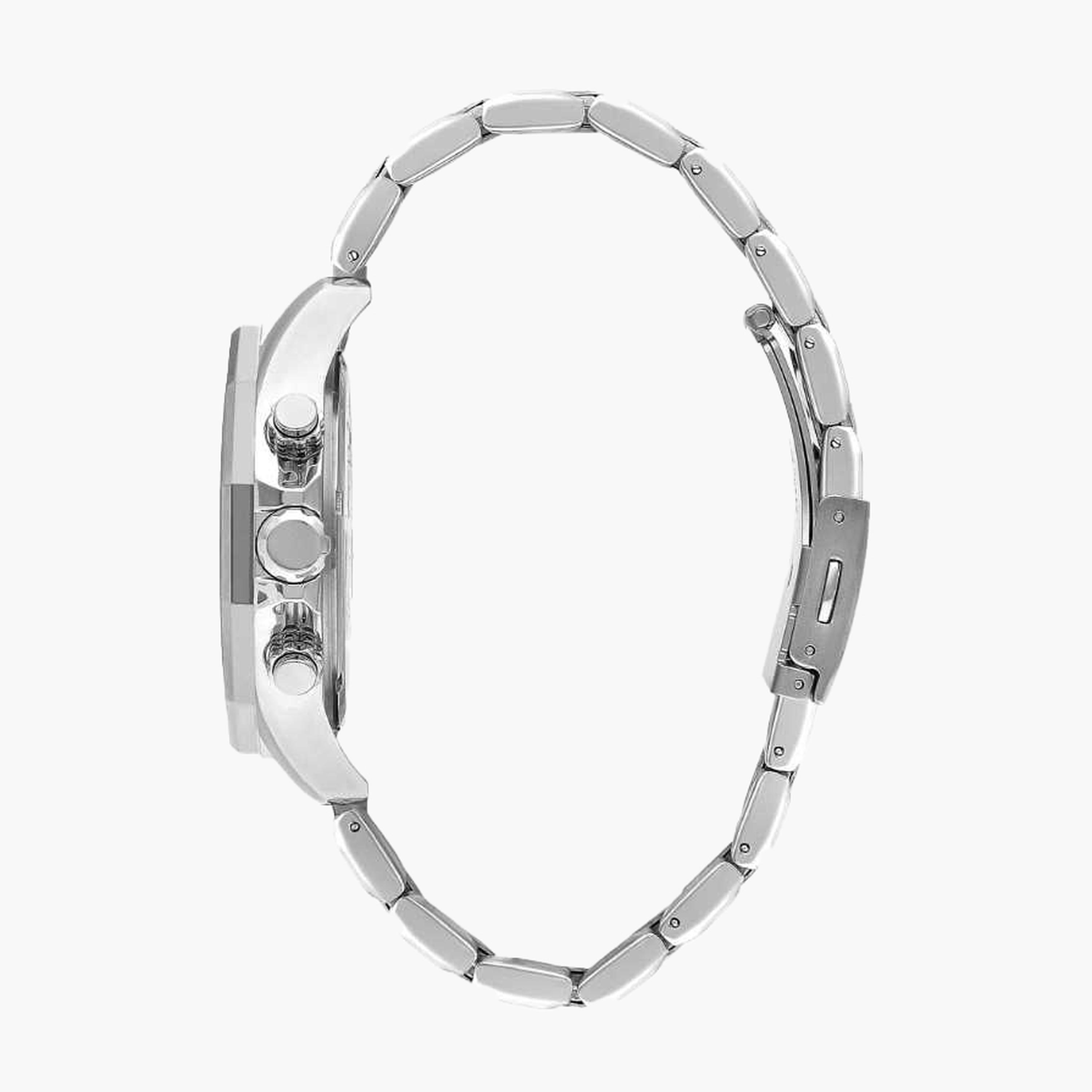 سلازنغر- ساعة رجالية 44 مم كرونوغراف سوار معدني لون أسود-men-watchesandjewellery-watches-image-2
