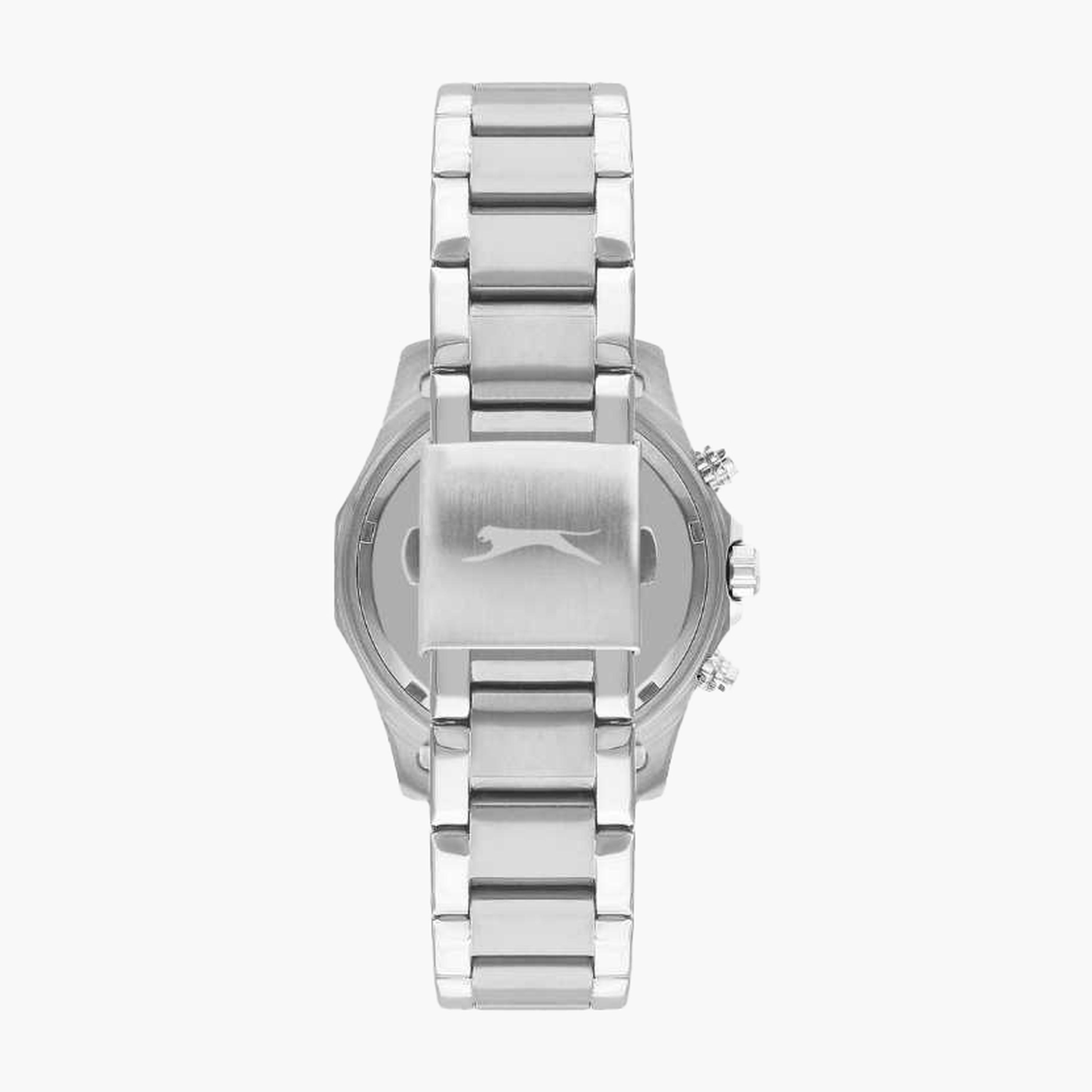 سلازنغر- ساعة رجالية 44 مم كرونوغراف سوار معدني لون أسود-men-watchesandjewellery-watches-image-3