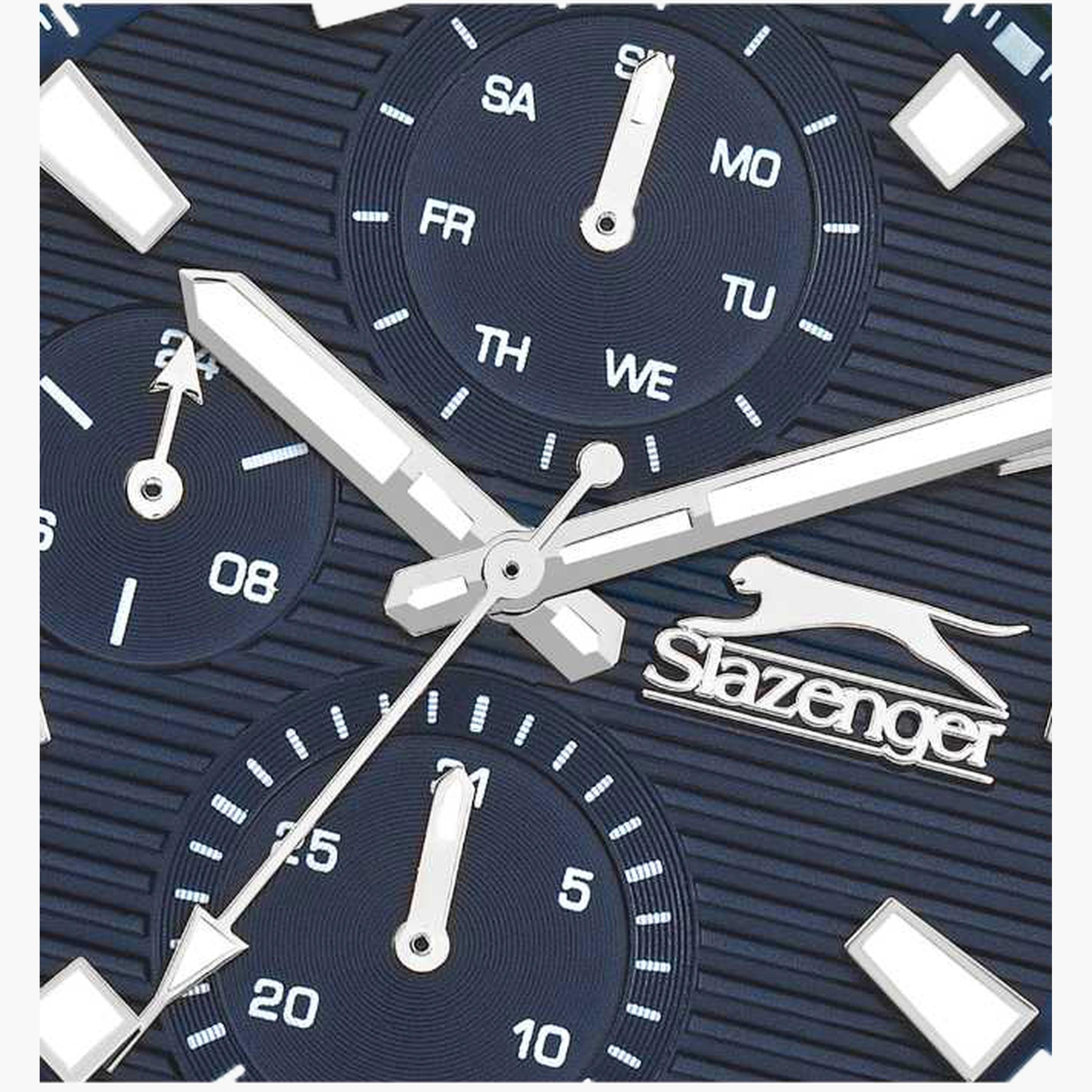 سلازنغر- ساعة رجالية 44 مم كرونوغراف سوار معدني لون أسود-men-watchesandjewellery-watches-image-5