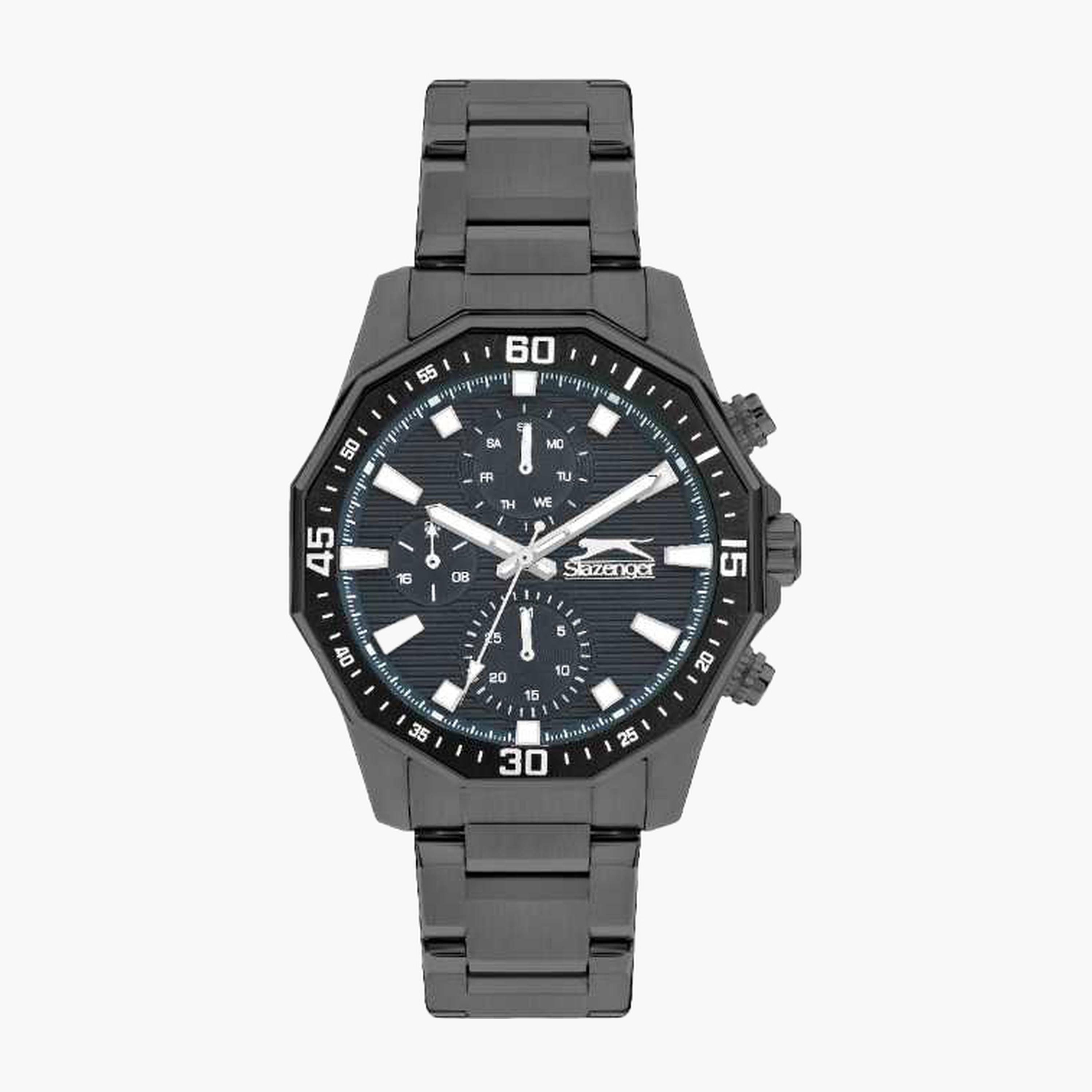 Slazenger Men's 44MM Grey Chronograph Metal Strap Watch | SL.9.2297.2.04-men-watchesandjewellery-watches-image-1