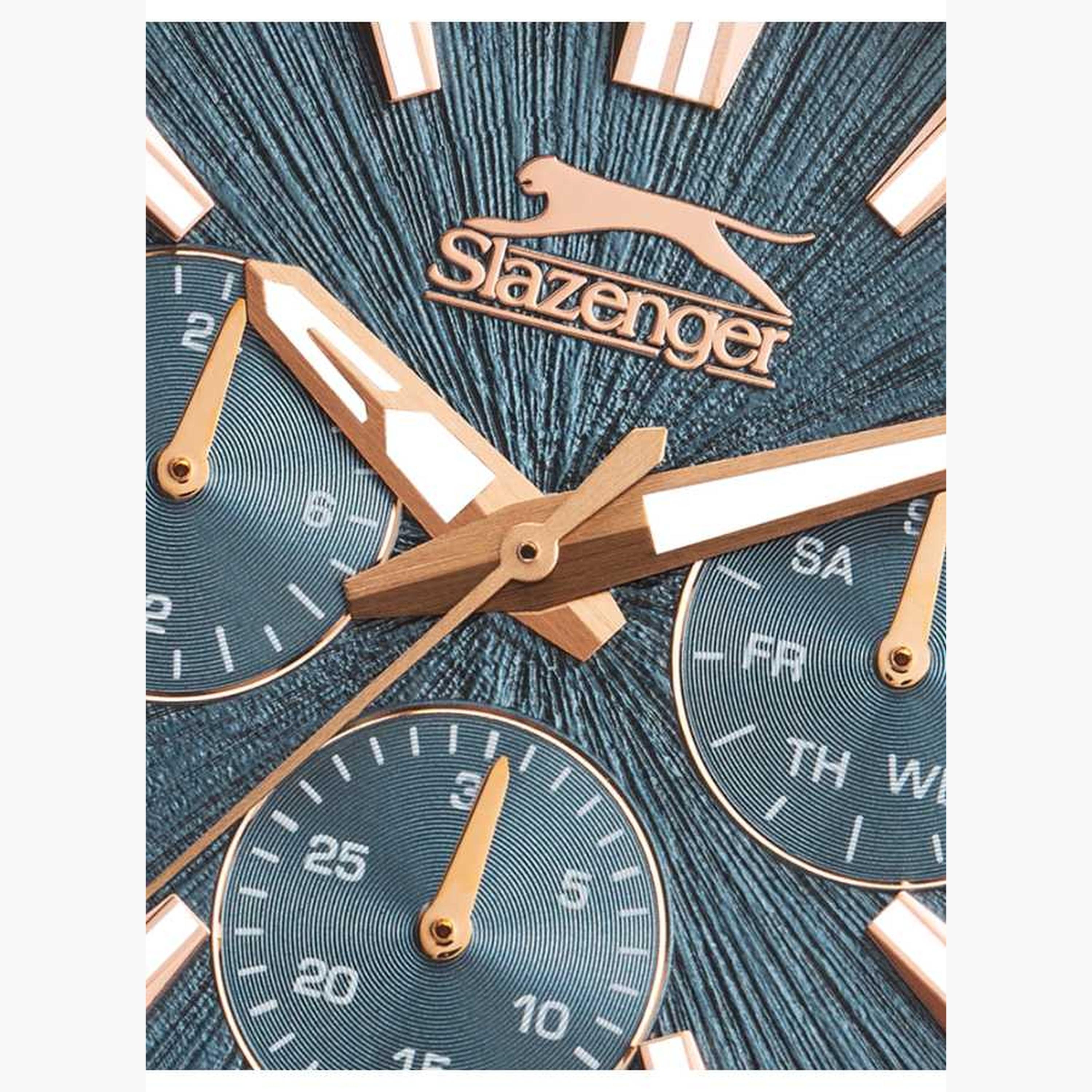 سلازنغر- ساعة رجالية 44 مم كرونوغراف سوار معدني لون أزرق-men-watchesandjewellery-watches-image-5