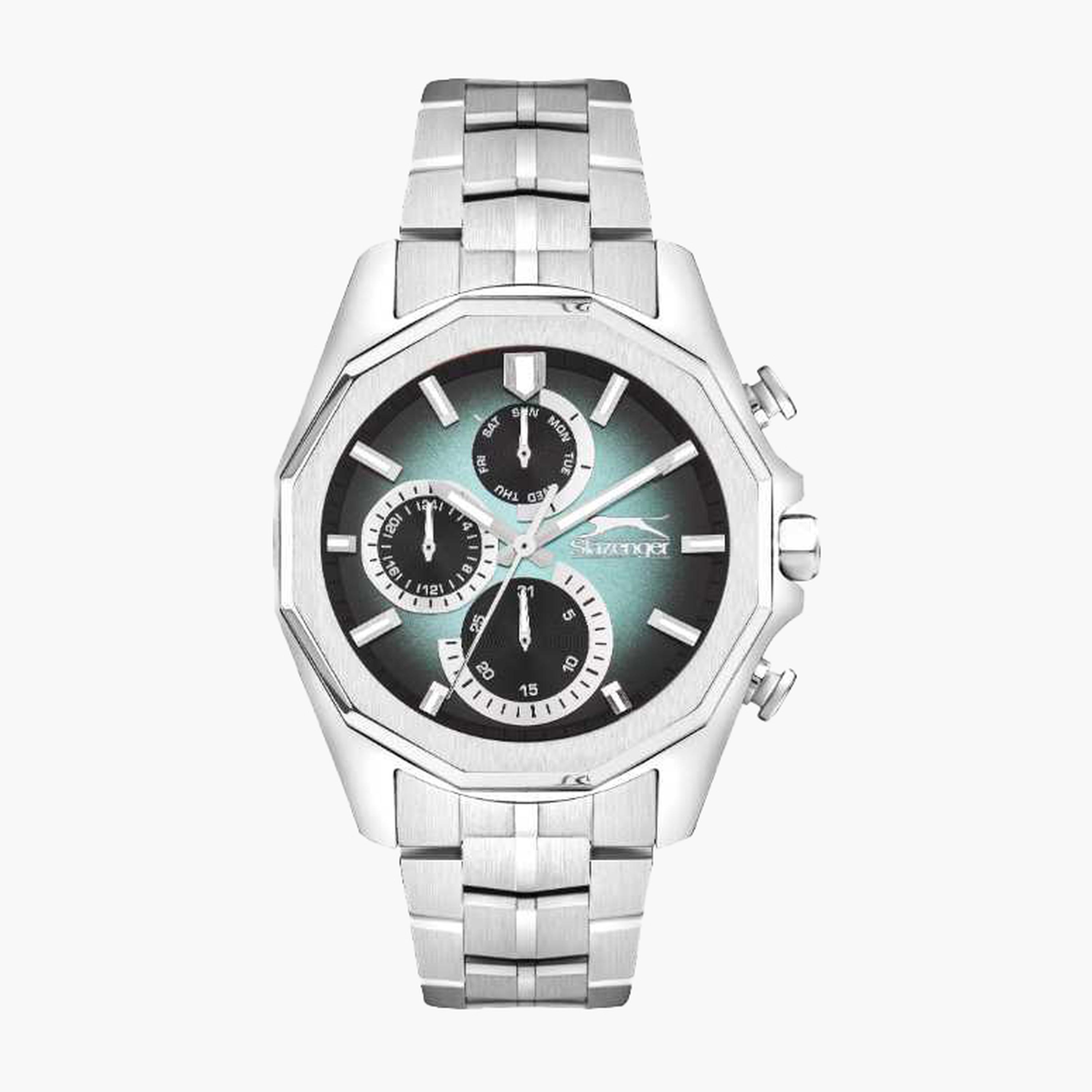 Slazenger Men's 48MM Silver Chronograph Metal Strap Watch | SL.9.2312.2.06-men-watchesandjewellery-watches-image-1