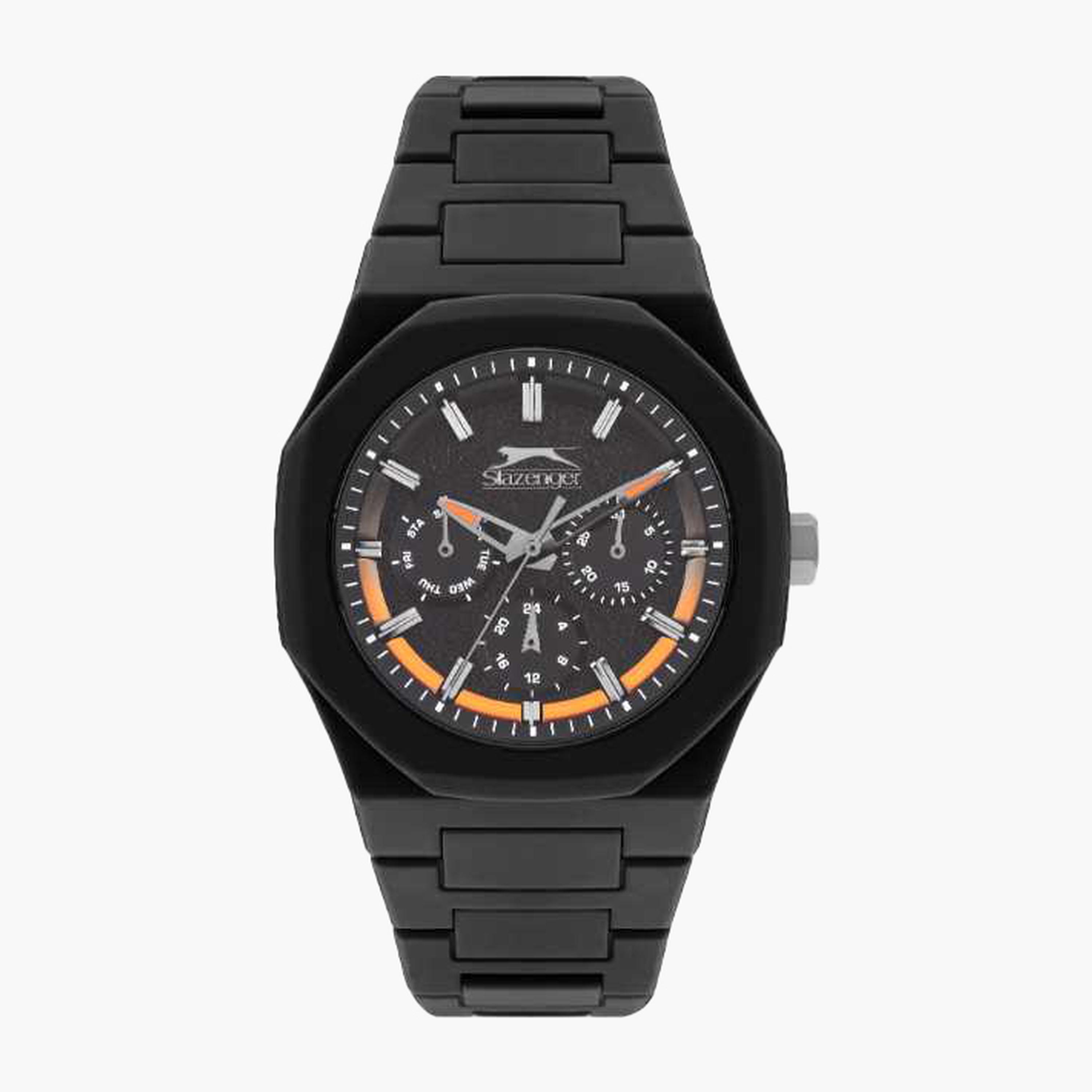 سلازنغر- ساعة رجالية 41 مم كرونوغراف سوار بلاستيكي لون أسود-men-watchesandjewellery-watches-image-1