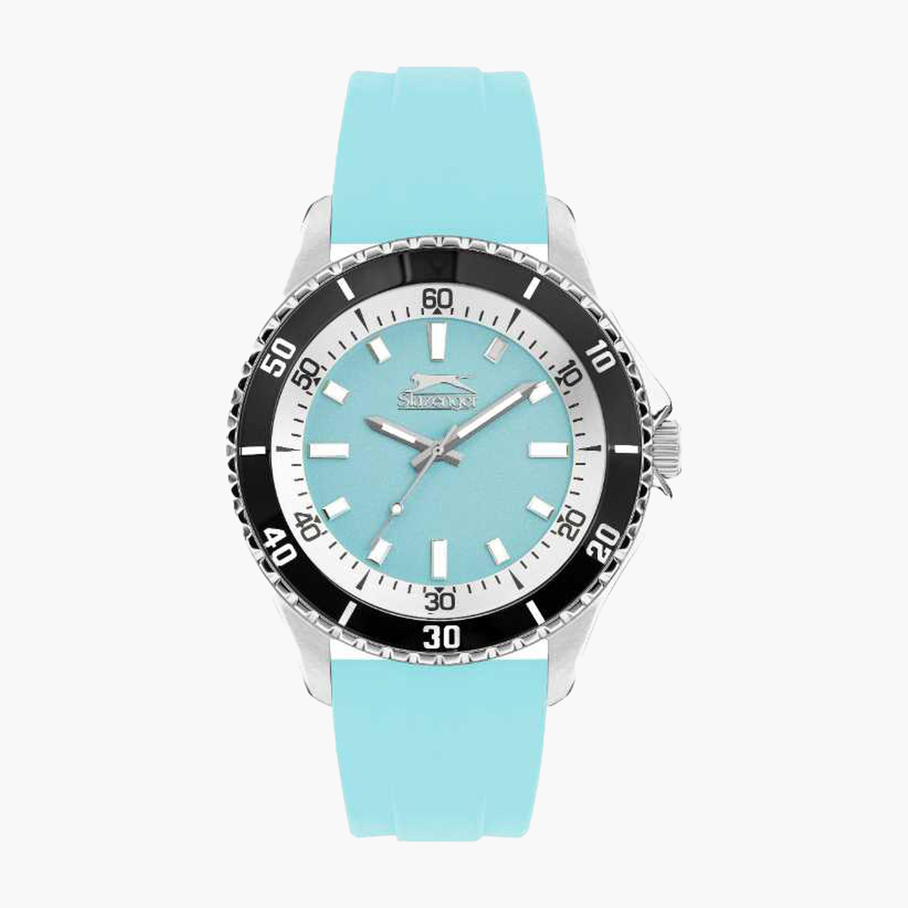 سلازنغر- ساعة رجالية 44 مم تناظرية سوار سيليكون لون أزرق-men-watchesandjewellery-watches-image-1