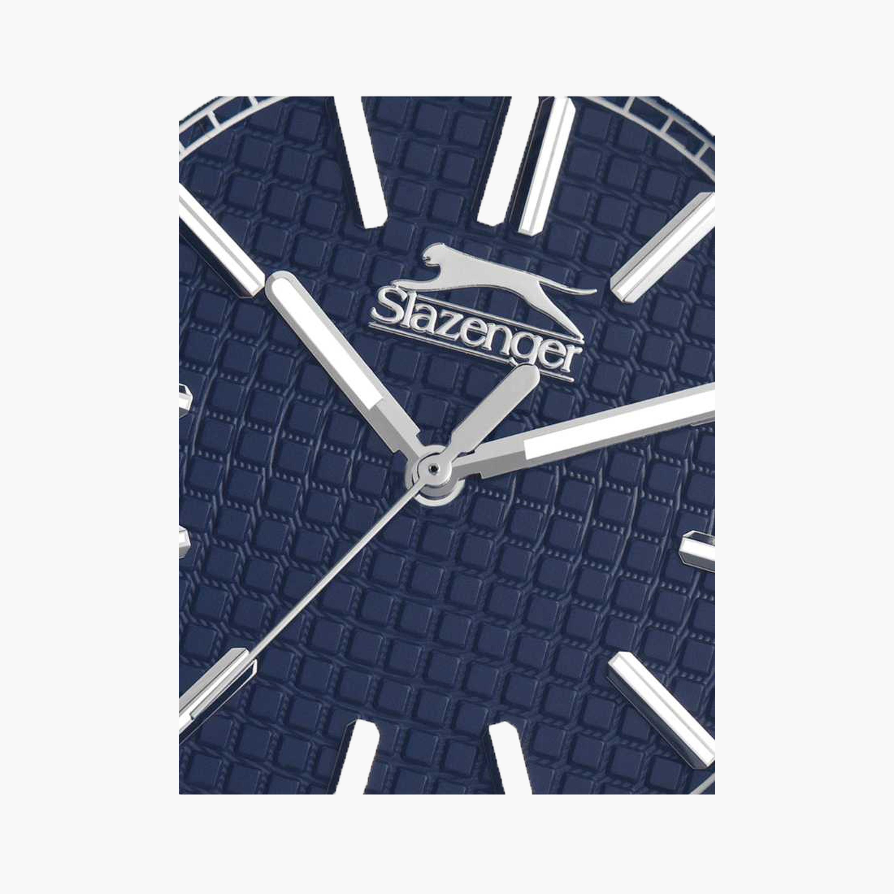 سلازنغر- ساعة رجالية 41 مم تناظرية سوار معدني لون أزرق-men-watchesandjewellery-watches-image-5