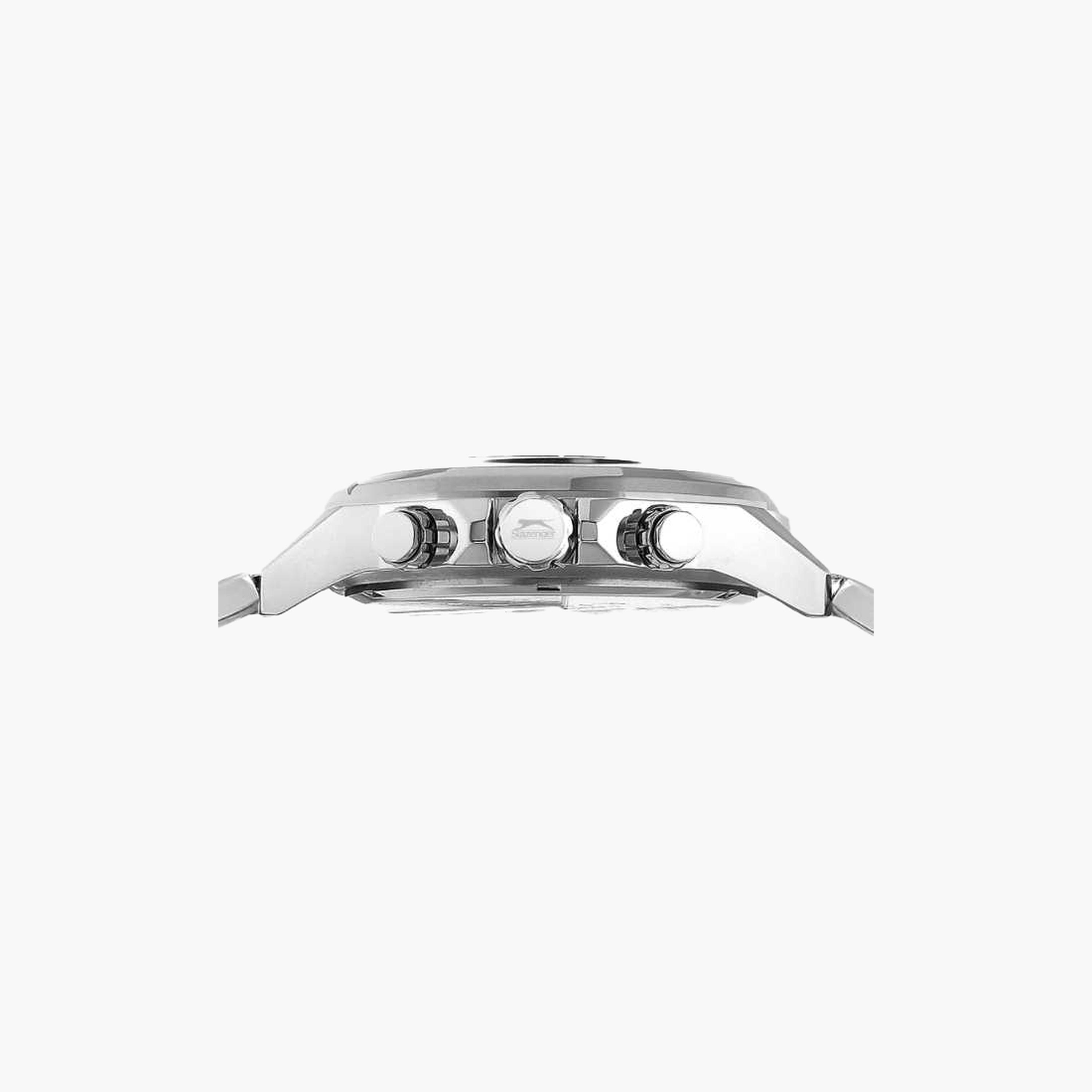 سلازنغر- ساعة رجالية 45 مم كرونوغراف سوار معدني لون أسود-men-watchesandjewellery-watches-image-4