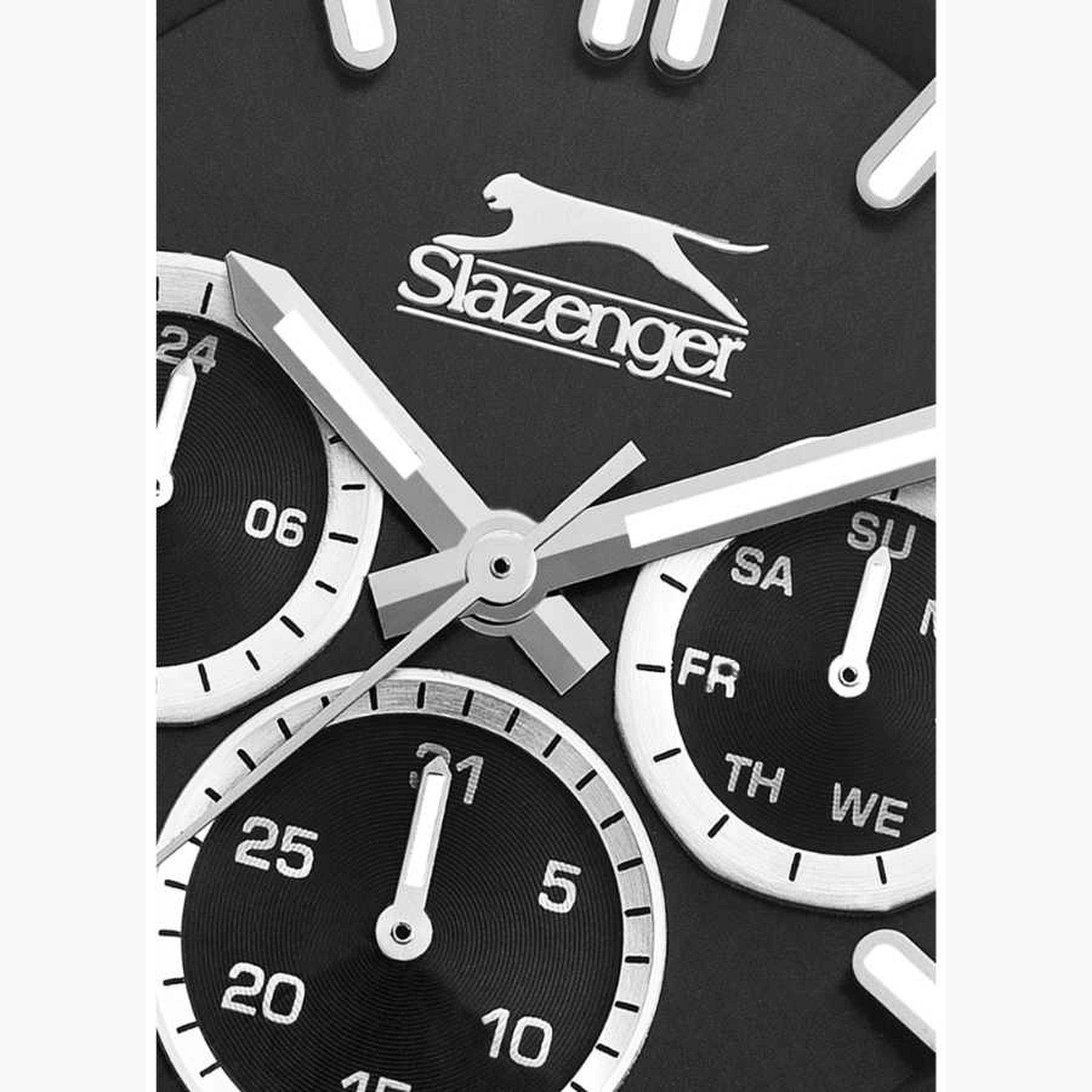 سلازنغر- ساعة رجالية 45 مم كرونوغراف سوار معدني لون أسود-men-watchesandjewellery-watches-image-5