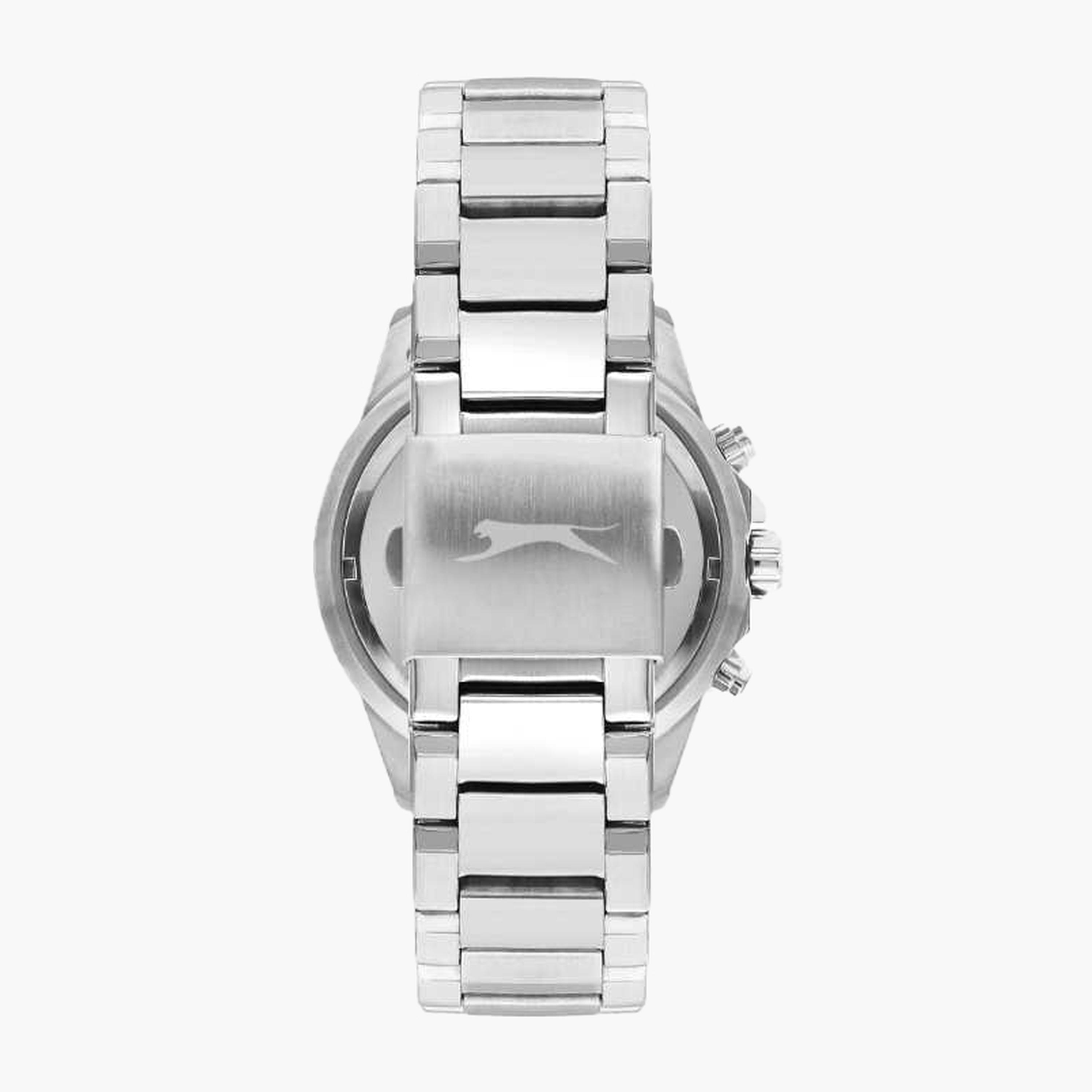 سلازنغر- ساعة رجالية 45 مم كرونوغراف سوار معدني لون أزرق-men-watchesandjewellery-watches-image-3