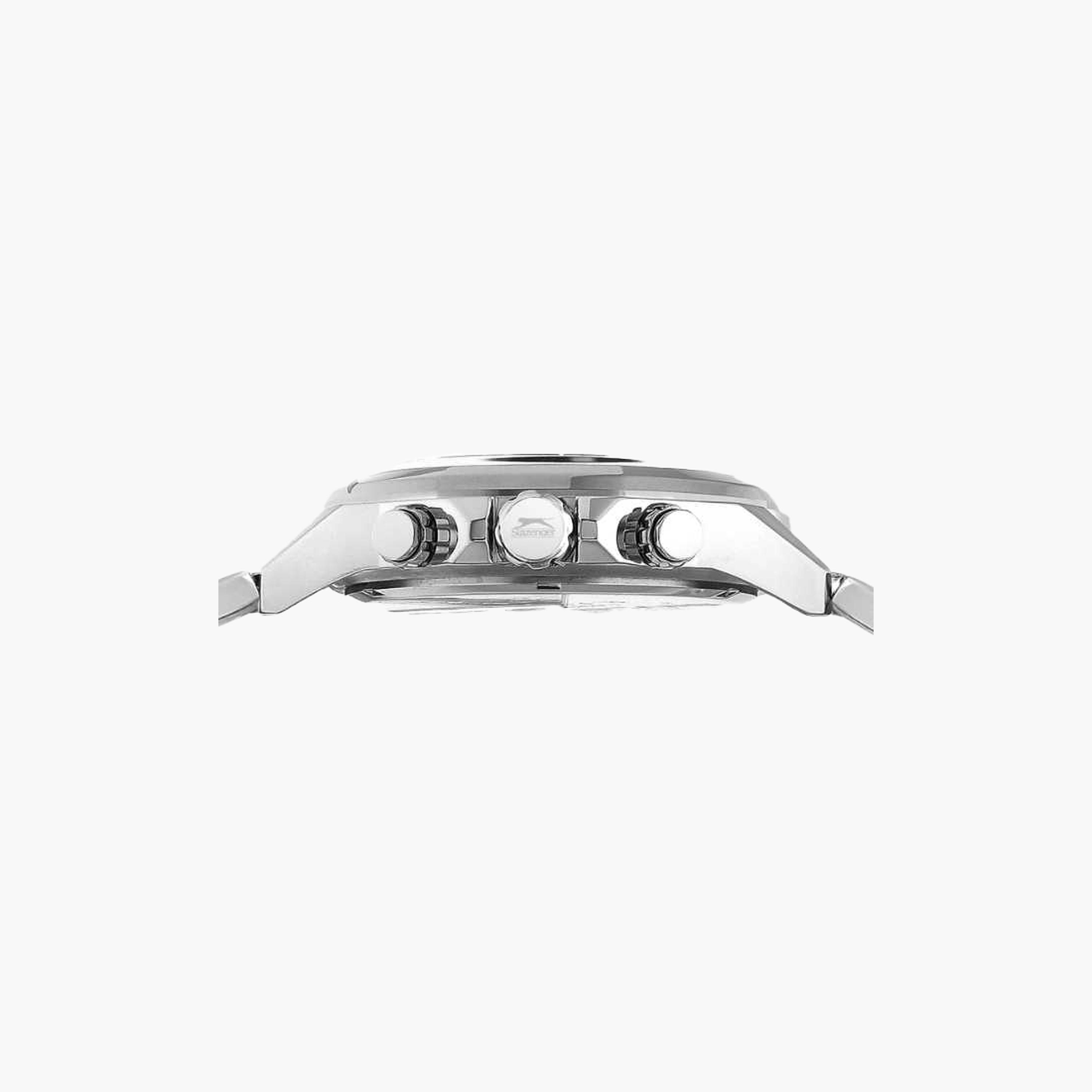 سلازنغر- ساعة رجالية 45 مم كرونوغراف سوار معدني لون أزرق-men-watchesandjewellery-watches-image-4