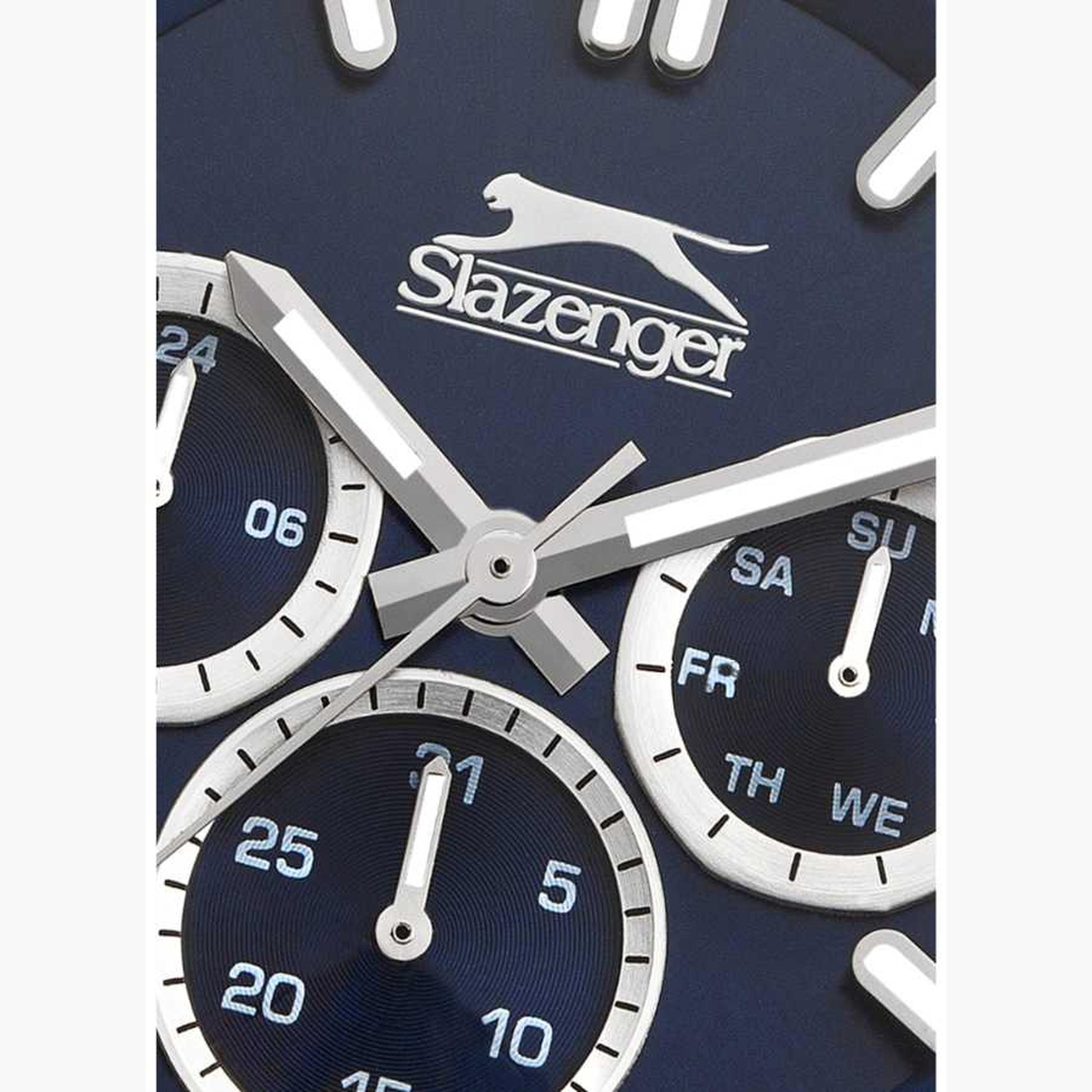 سلازنغر- ساعة رجالية 45 مم كرونوغراف سوار معدني لون أزرق-men-watchesandjewellery-watches-image-5
