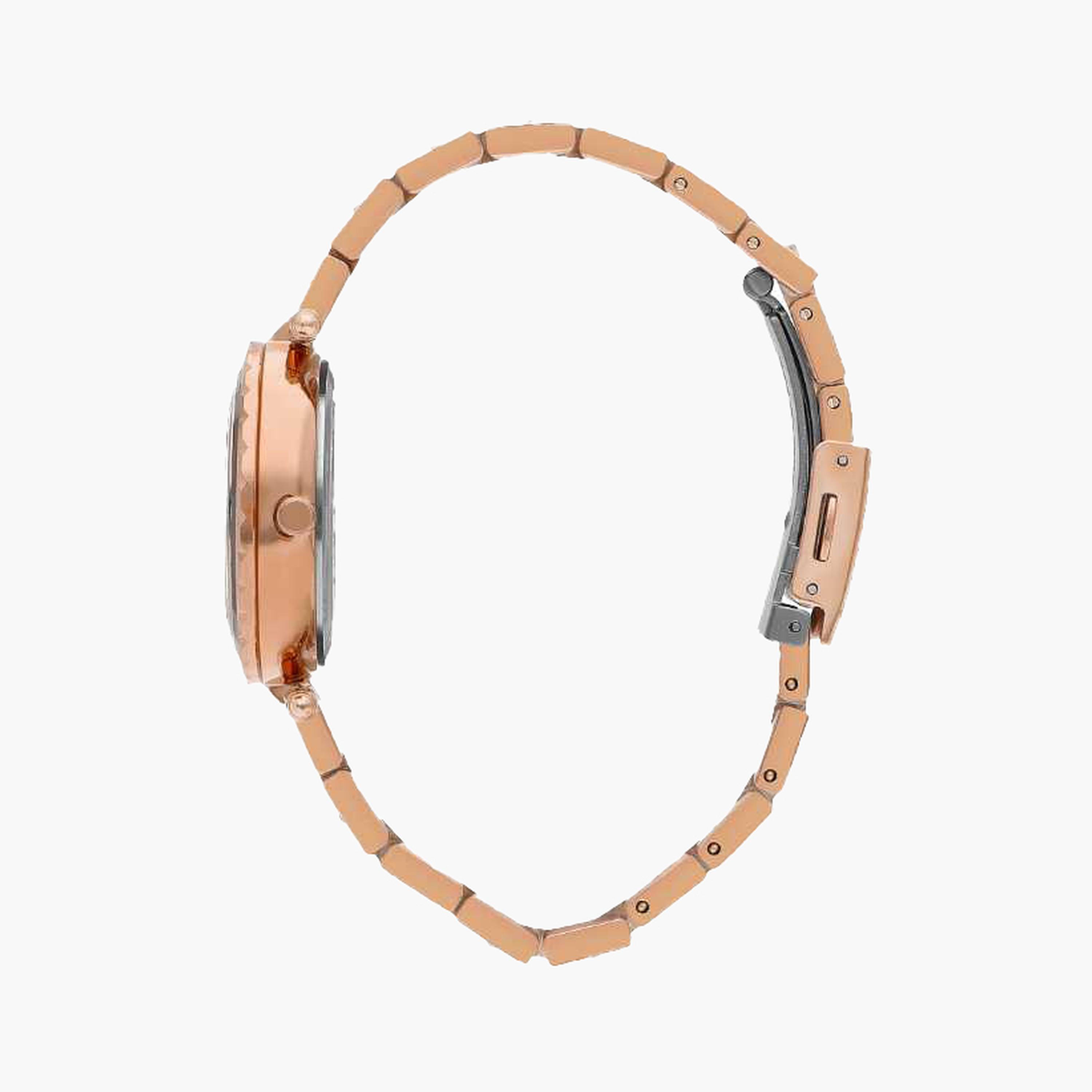 سلازنغر- ساعة نسائية 32 مم كرونوغراف سوار معدني لون ذهبي وردي-women-watchesandjewellery-watches-image-2