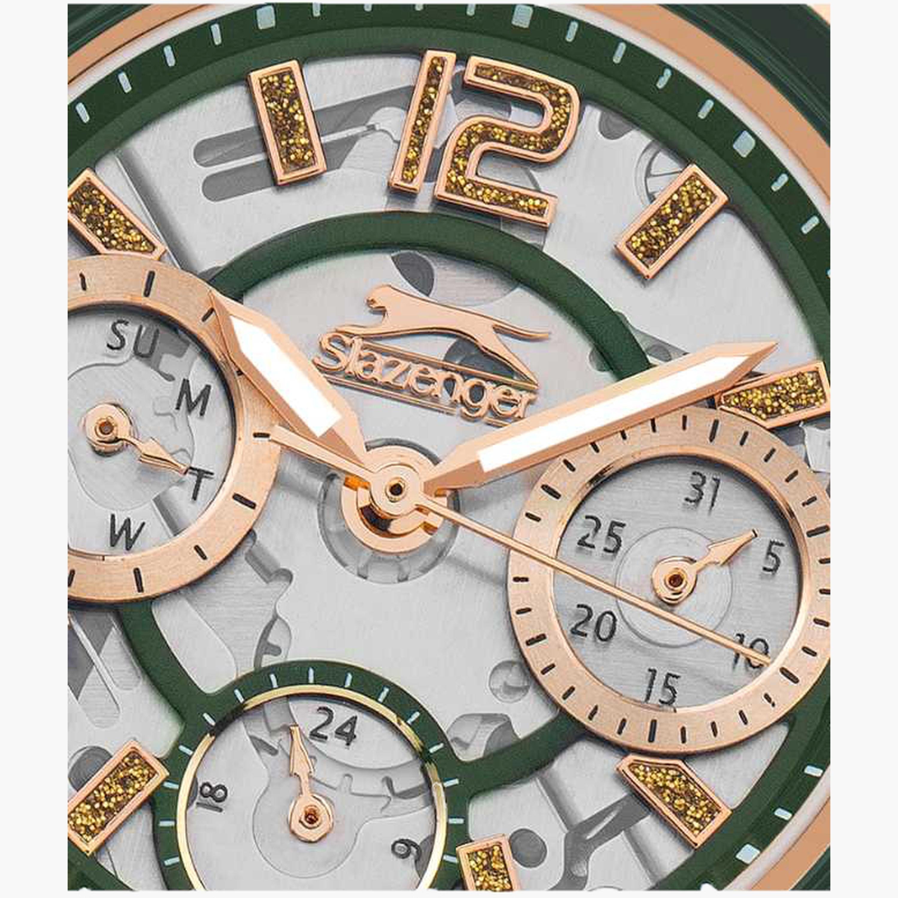 سلازنغر- ساعة نسائية 32 مم كرونوغراف سوار معدني لون ذهبي وردي-women-watchesandjewellery-watches-image-5