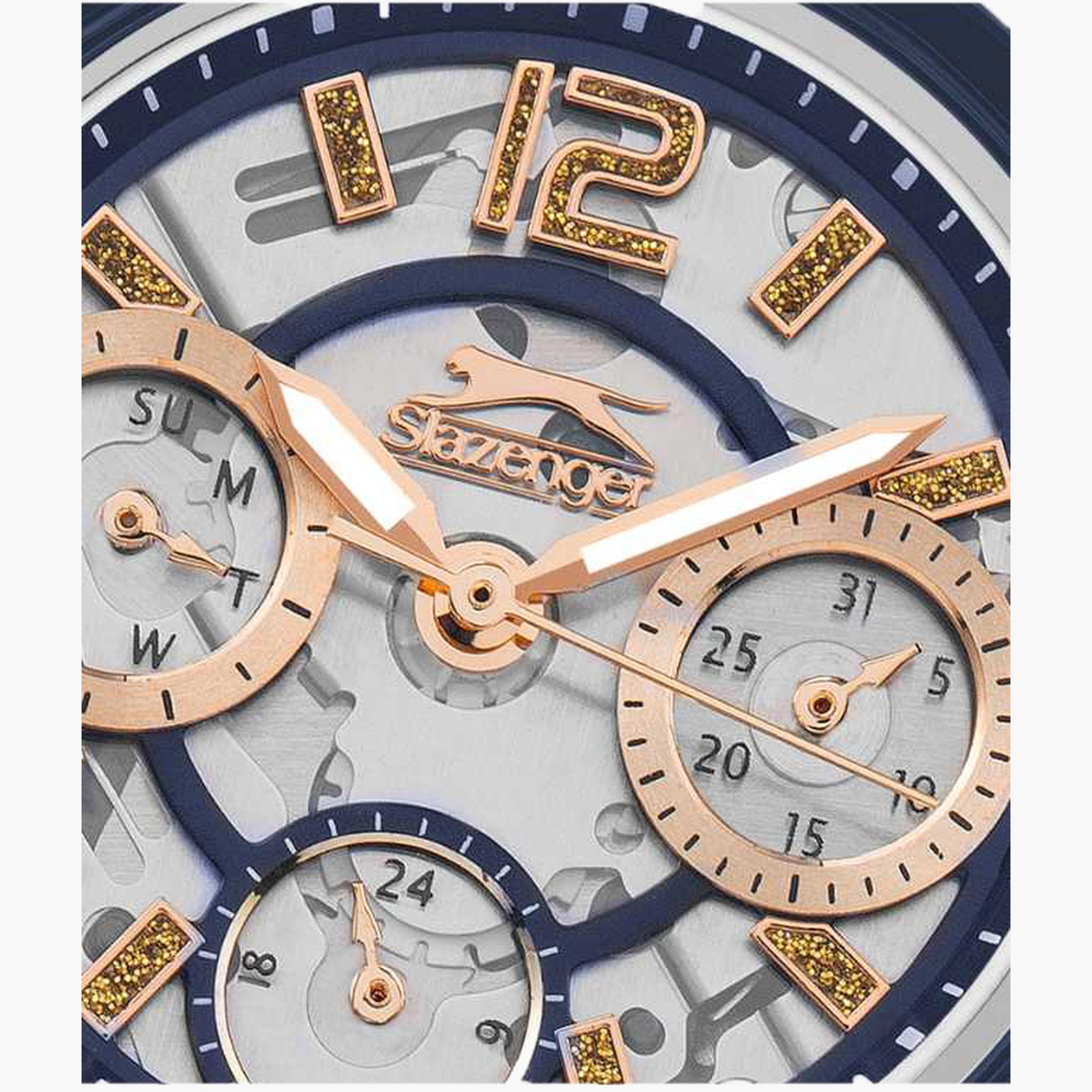 سلازنغر- ساعة نسائية 32 مم كرونوغراف سوار معدني لون أزرق-women-watchesandjewellery-watches-image-5