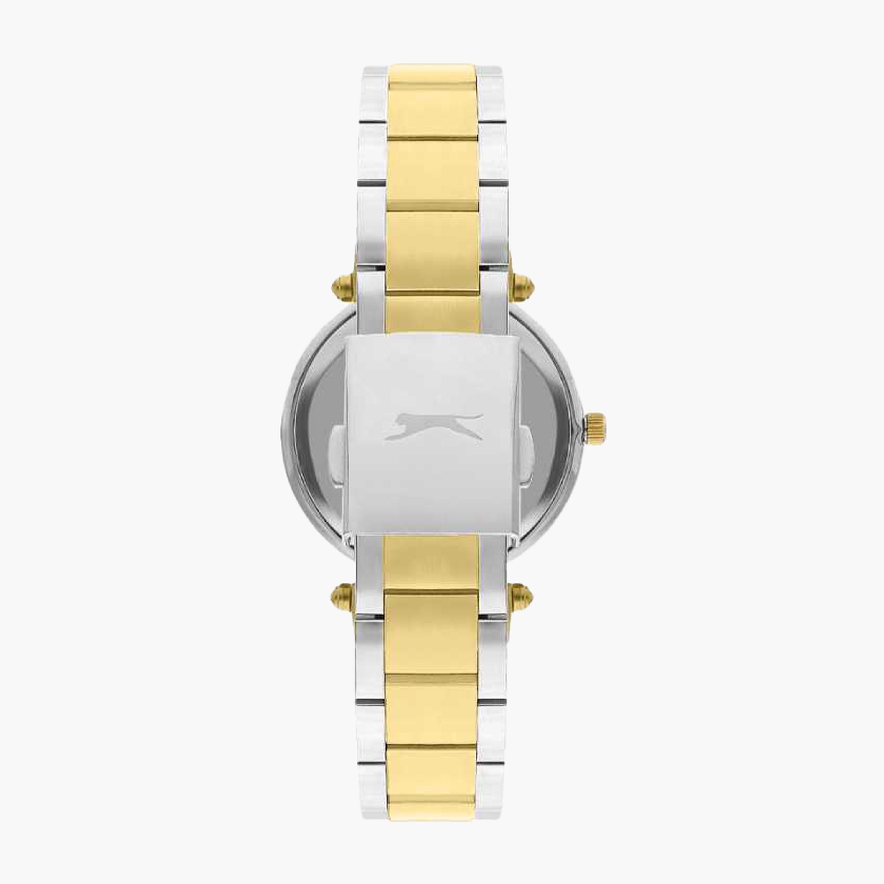 سلازنغر- ساعة نسائية 32 مم كرونوغراف سوار معدني لون ذهبي-women-watchesandjewellery-watches-image-3