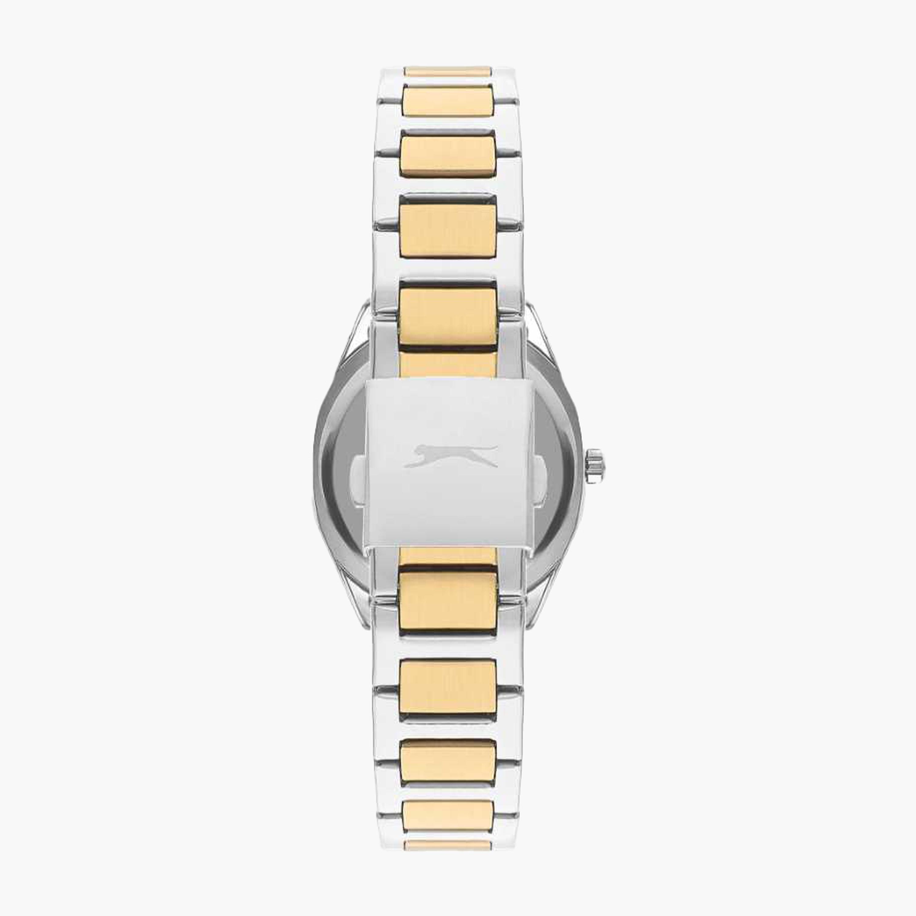 سلازنغر- ساعة نسائية 35 مم تناظرية سوار معدني لون أخضر-women-watchesandjewellery-watches-image-3