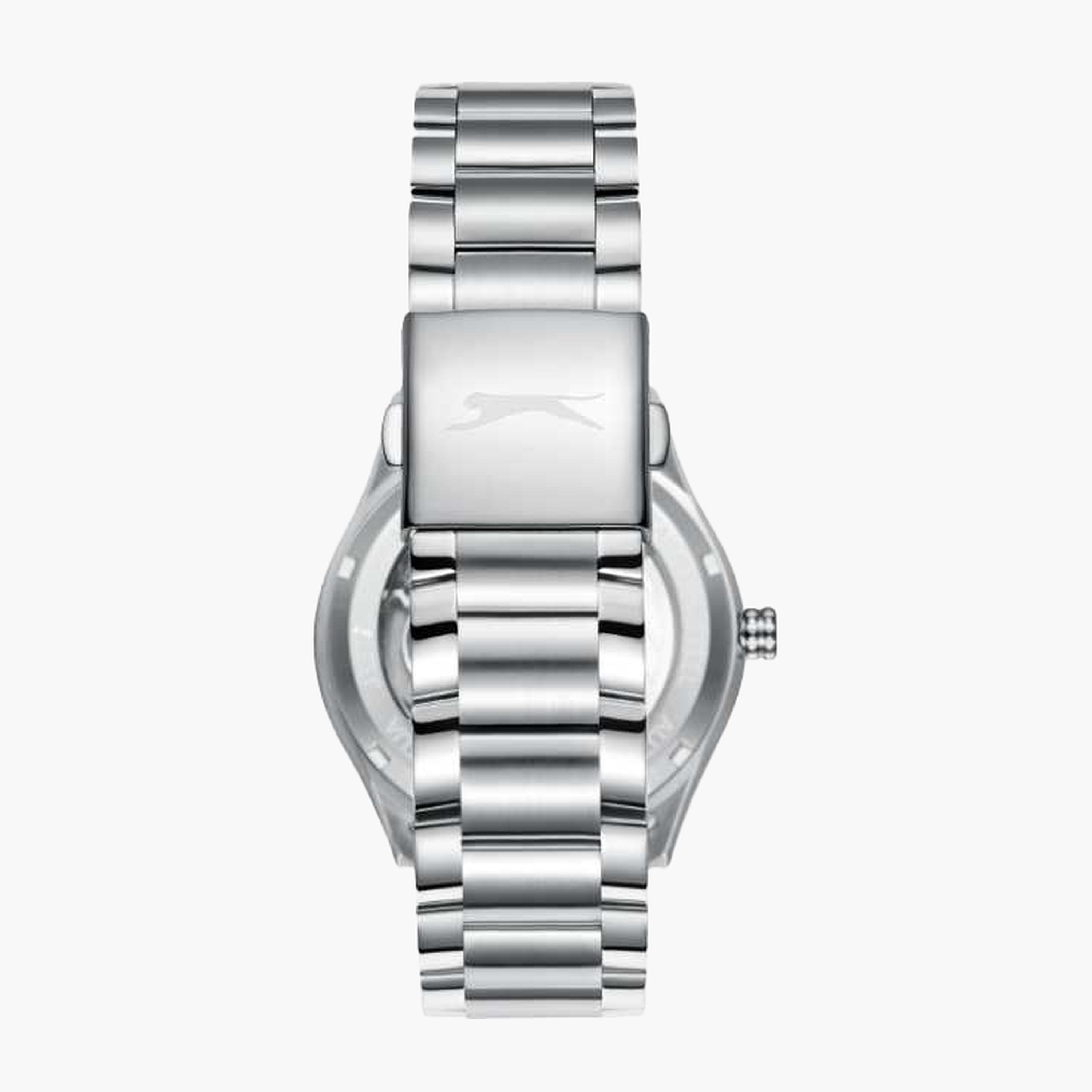 Slazenger Men's 43MM Silver Automatic Metal Strap Watch | SL.9.2411.1.02-men-watchesandjewellery-watches-image-4