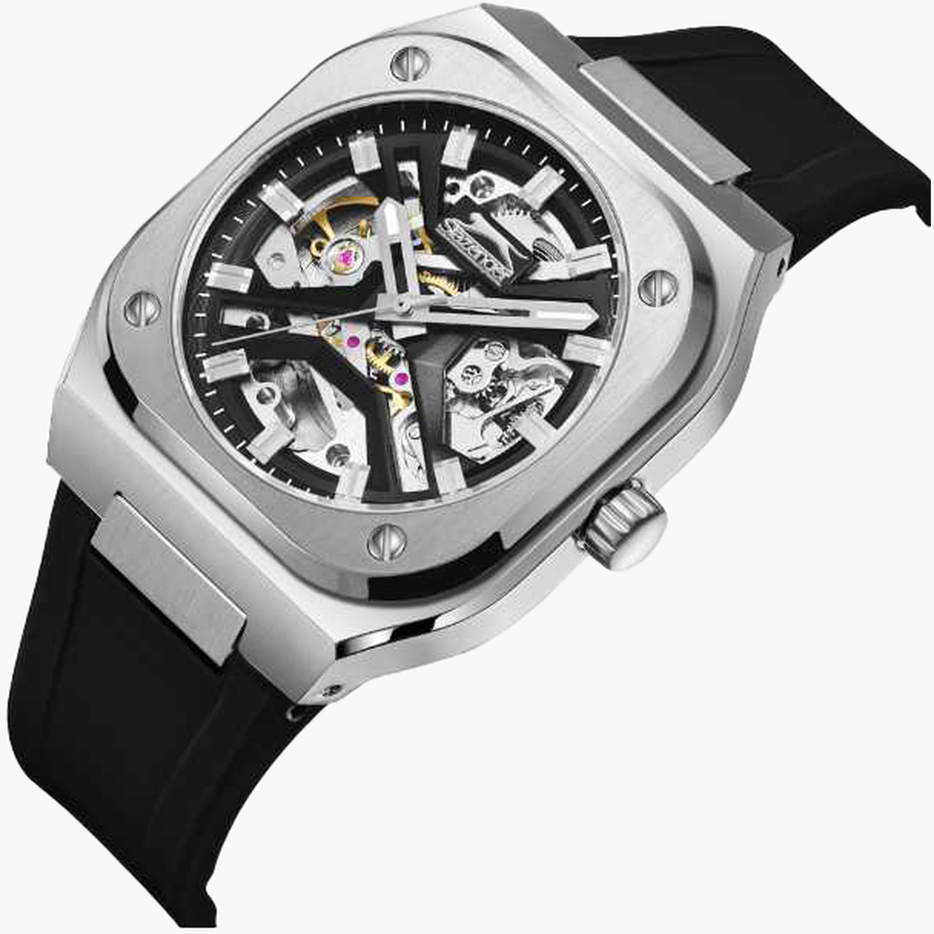 Slazenger Men's 40MM Black Automatic Silicone Strap Watch | SL.9.2415.1.01-men-watchesandjewellery-watches-image-4