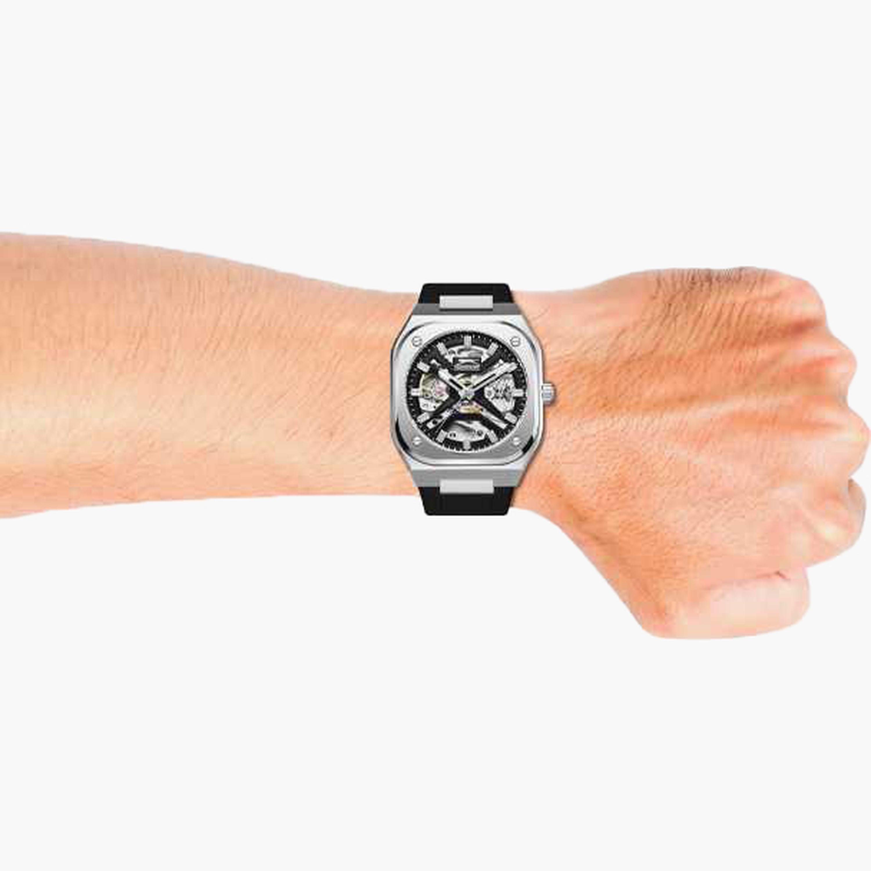 Slazenger Men's 40MM Black Automatic Silicone Strap Watch | SL.9.2415.1.01-men-watchesandjewellery-watches-image-8