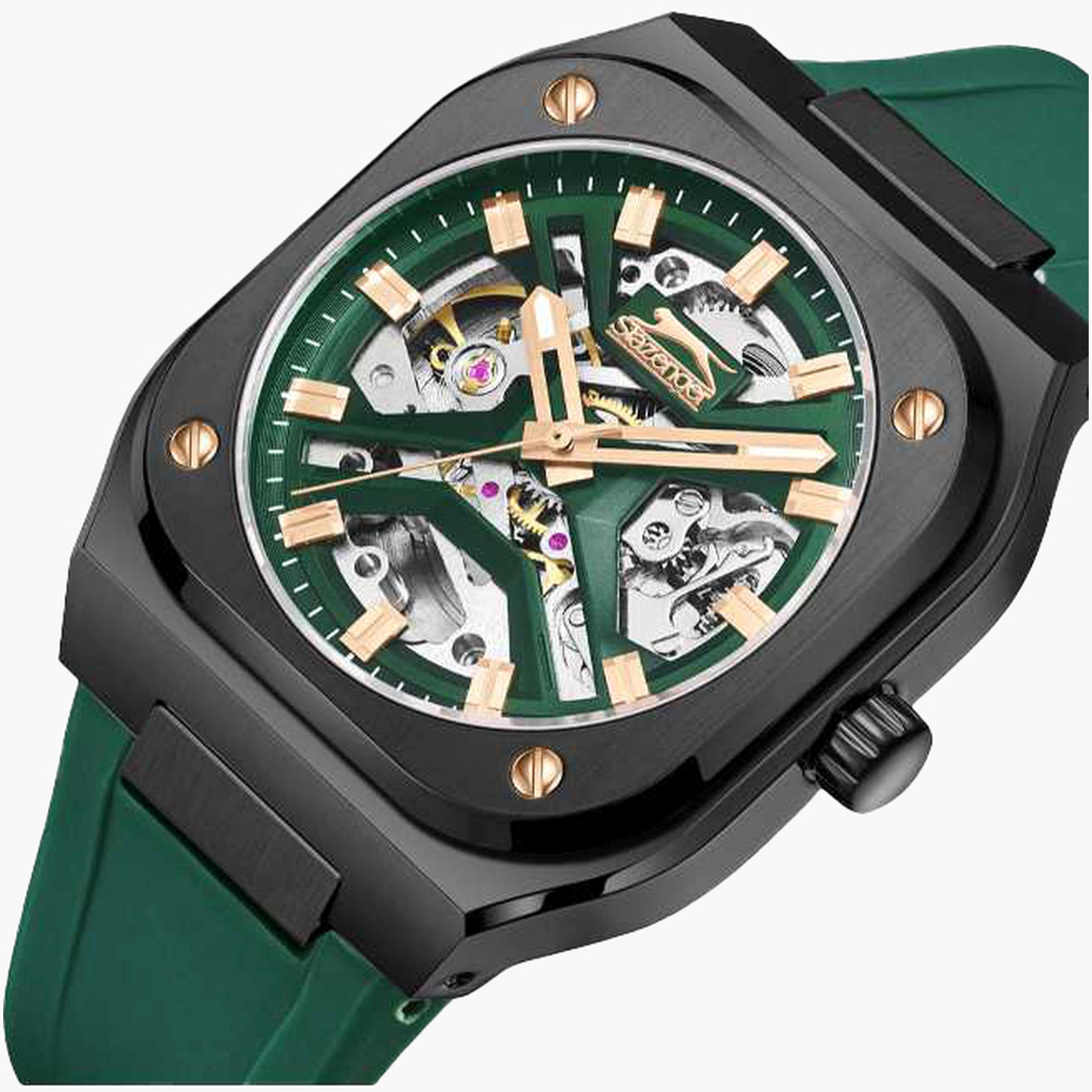 Slazenger Men's 40MM Green Automatic Silicone Strap Watch | SL.9.2415.1.02-men-watchesandjewellery-watches-image-6